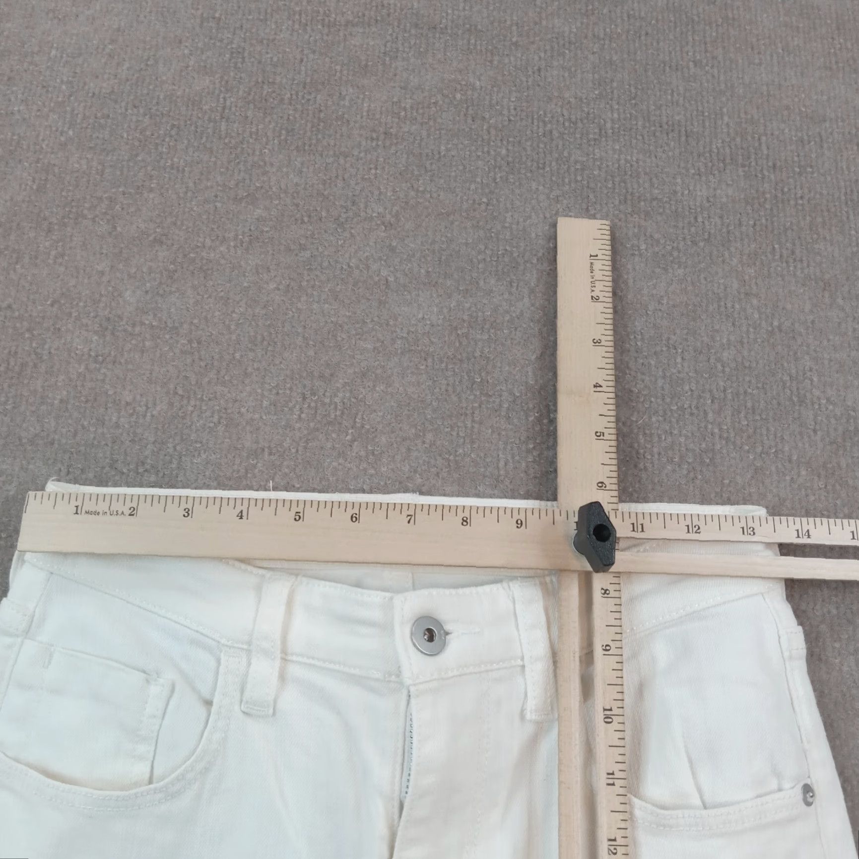 Vintage Pilcro White Denim Flare Jeans Womens Size 26 Sequin Accents Size 26" / US 2 / IT 38 - 5 Thumbnail
