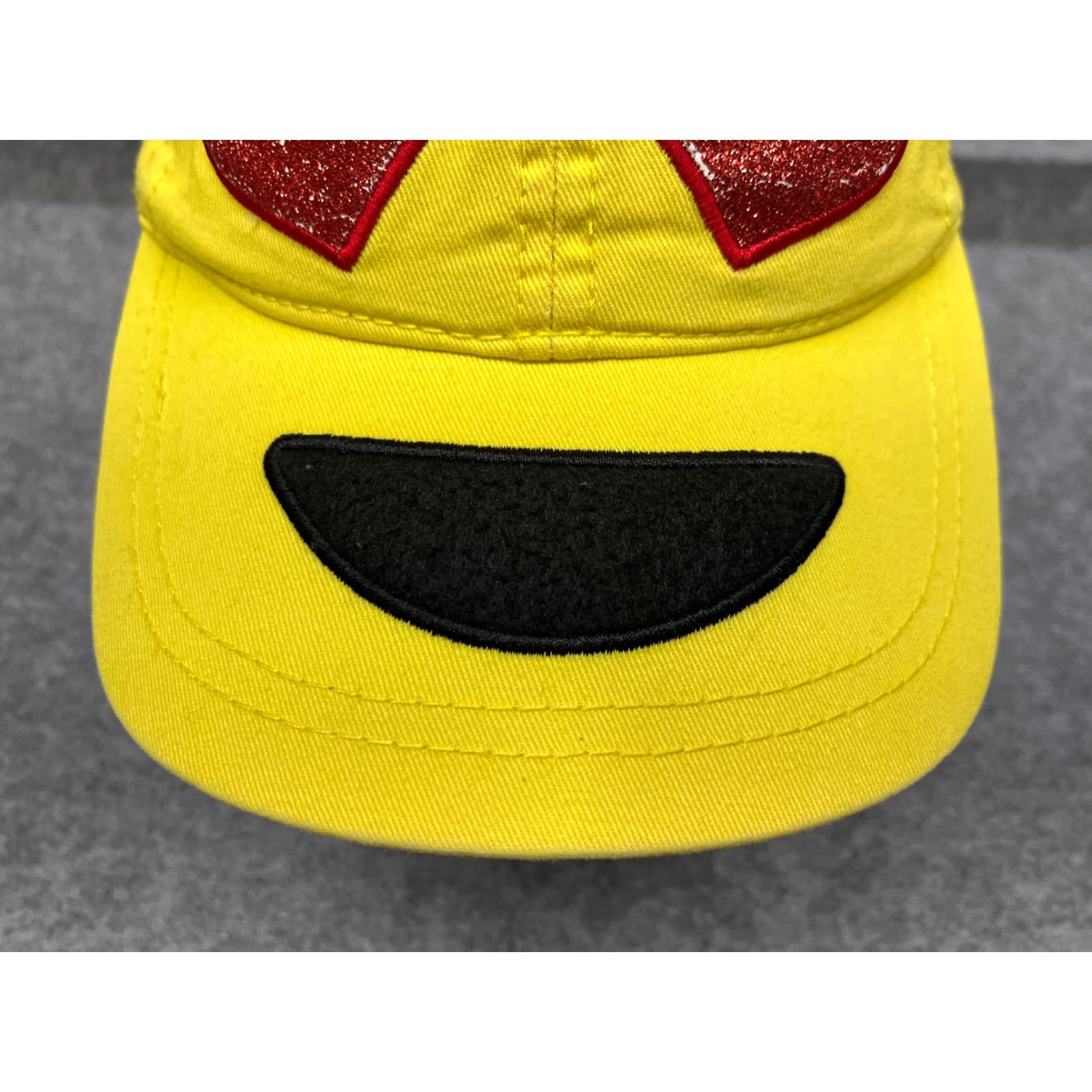 Vintage Heart Eyes Emoji Snapback Hat Cap Adult One Size Yellow Sparkly Glitter Cotton Baseball Cap Unisex Size ONE SIZE - 3 Thumbnail
