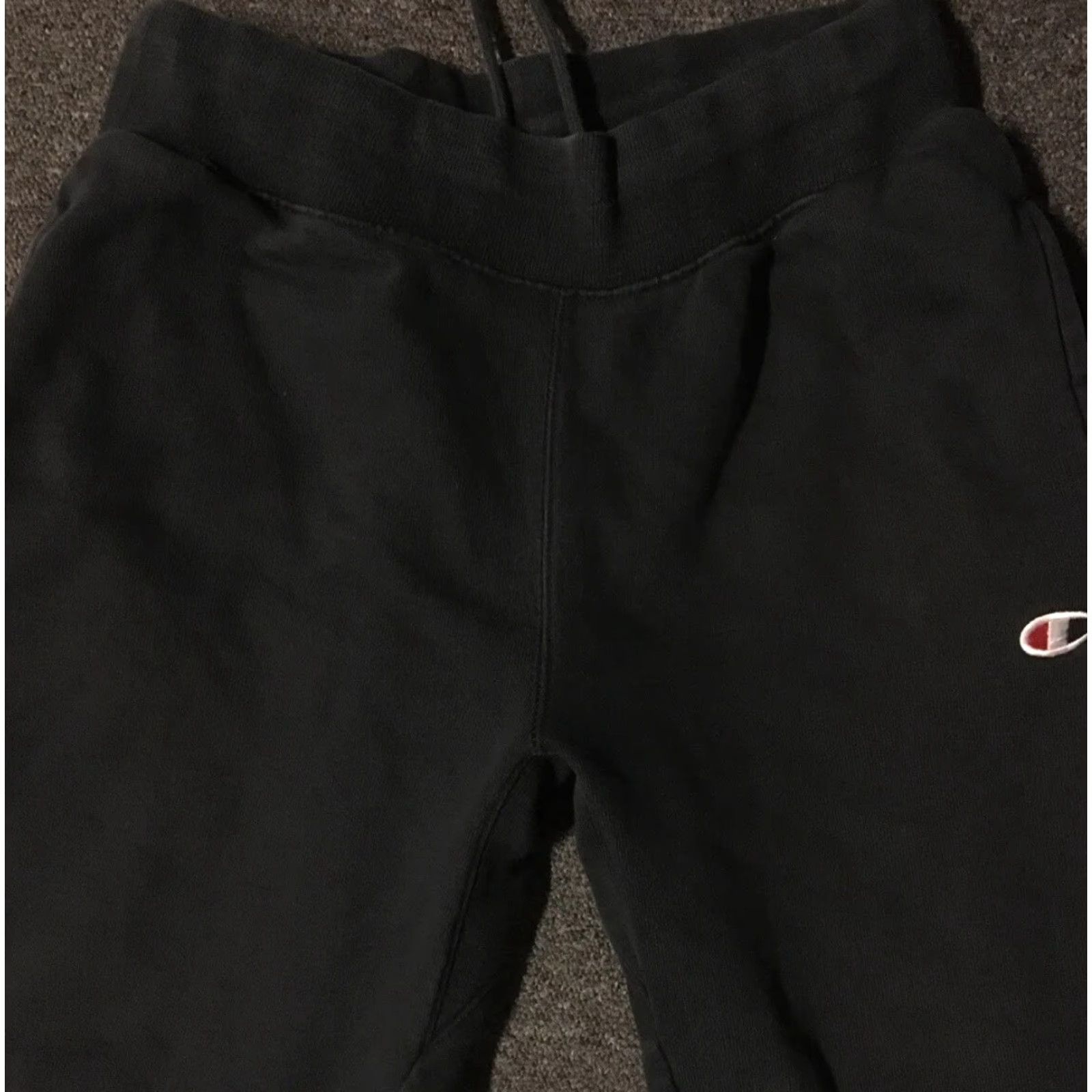 Champion VINTAGE Champion Reverse Weave Sweatpants M Black Basketball Activewear Pants Mens 90s Grunge Modern Fit Size US 31 - 3 Thumbnail