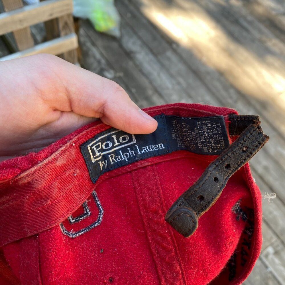 Polo Ralph Lauren Vintage Wool Polo Ralph Lauren Embroidered Hat Baseball Cap Size ONE SIZE - 5 Thumbnail