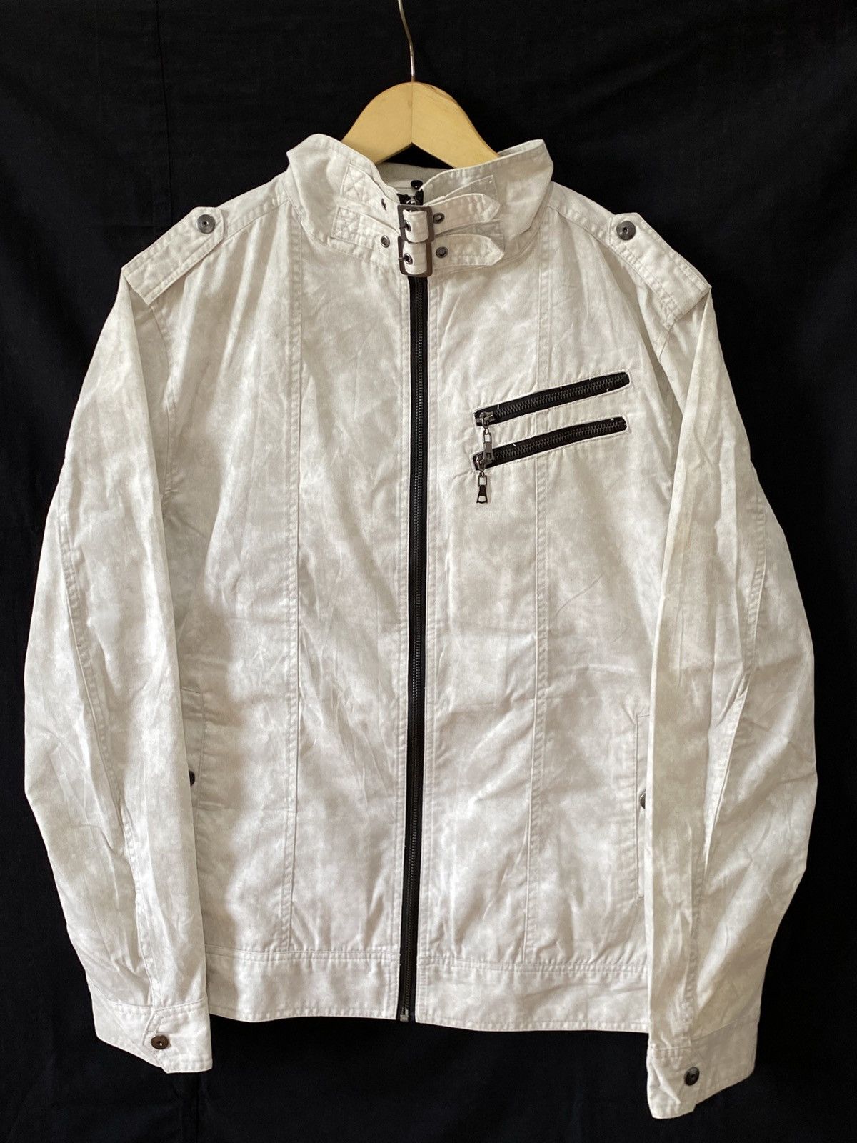 In The Attic Create Barefoot Bleach Zipper Jacket 🌫️ Size US M / EU 48-50 / 2 - 4 Thumbnail