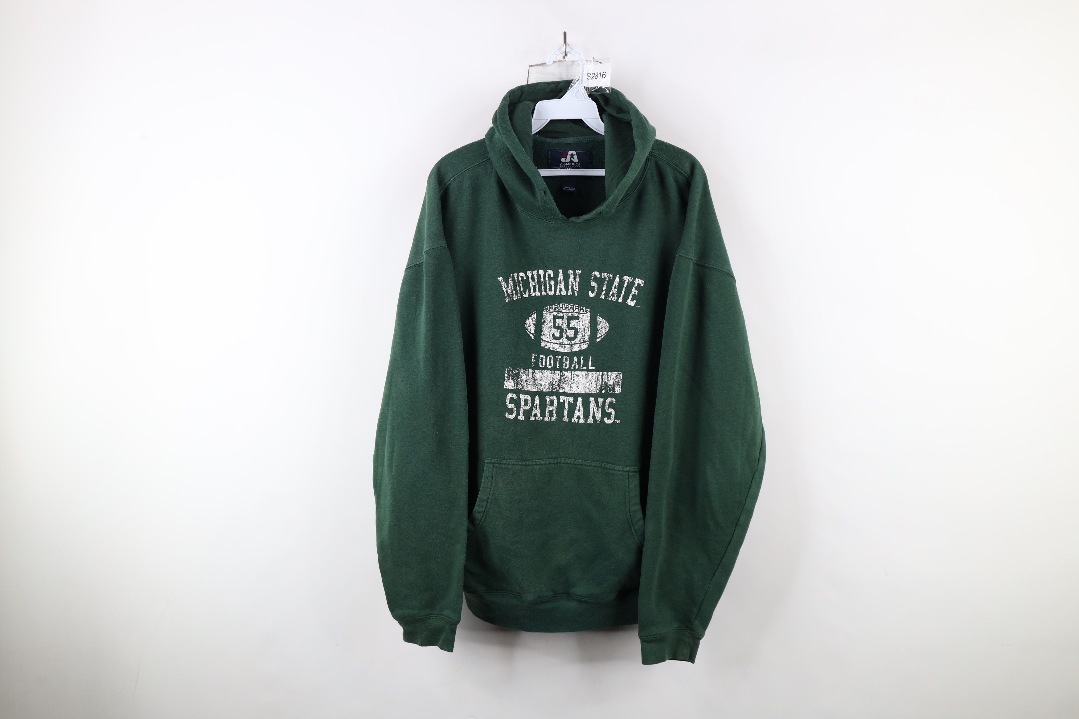 Vintage Vintage Michigan State University Football Hoodie Sweatshirt Size US XL / EU 56 / 4 - 1 Thumbnail