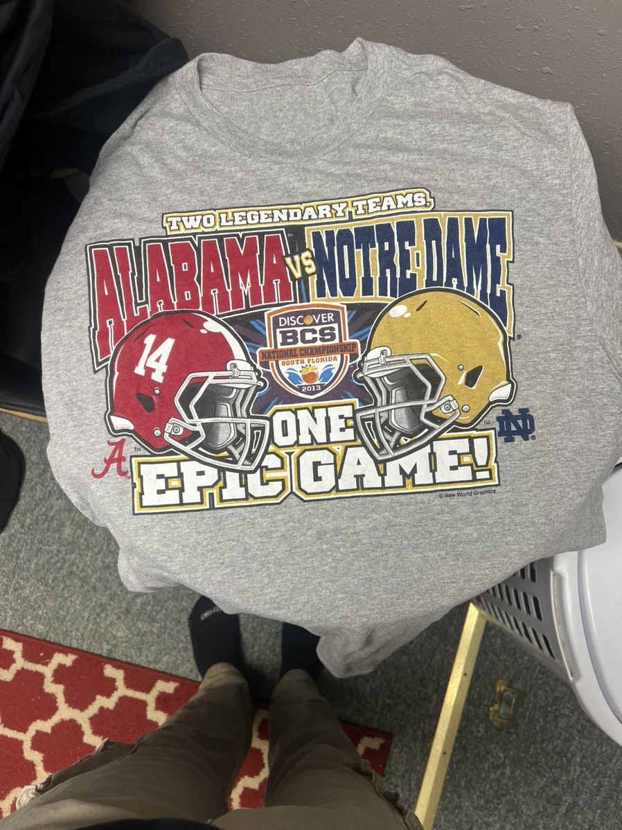 Other 2013 Alabama Vs Notre Dame Football National Championship T Size US L / EU 52-54 / 3 - 2 Thumbnail
