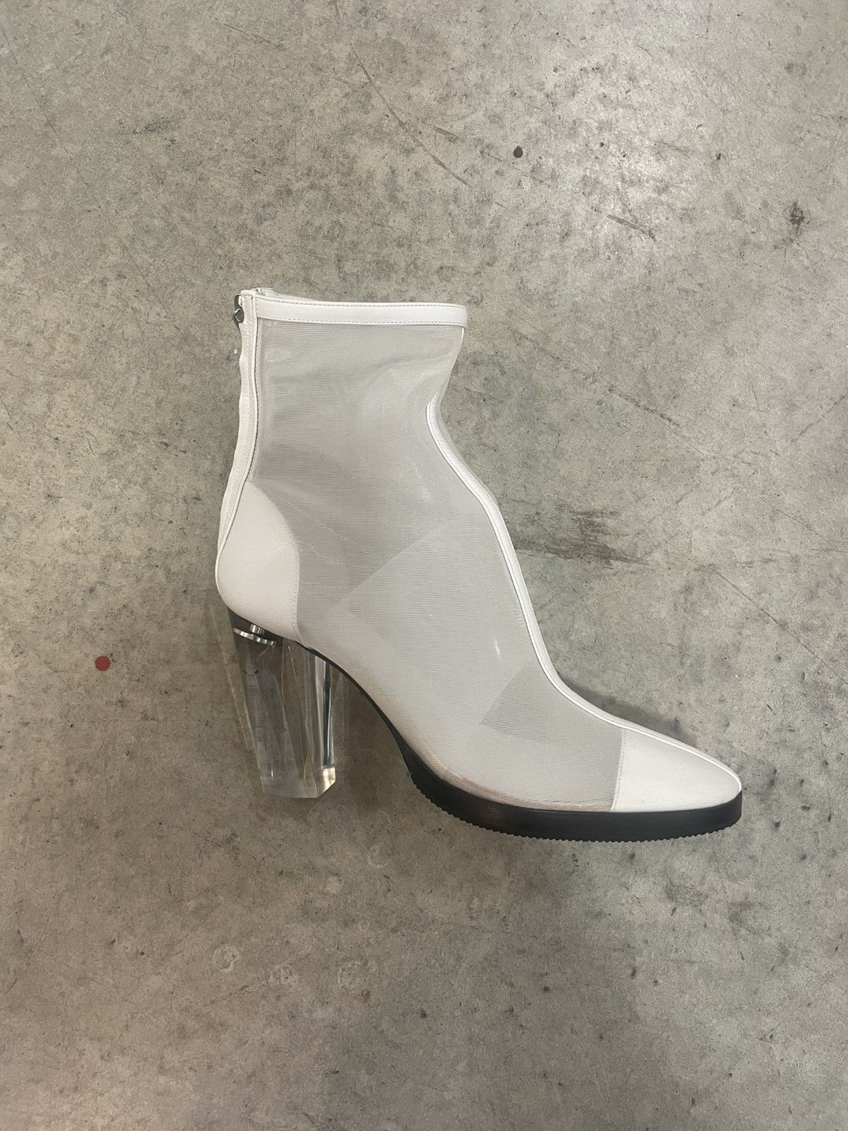 Helmut Lang FW24 Sample Helmut Lang Sheer Mesh Boot with Clear Heel Size US 10 / IT 40 - 2 Thumbnail