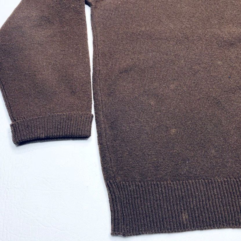 Vintage VINTAGE Alan Paine Lambswool Sweater 1960s V-Neck Brown Grunge Preppy 50s 60s Wool Casual Mens Sweatshirt Size US M / EU 48-50 / 2 - 3 Thumbnail
