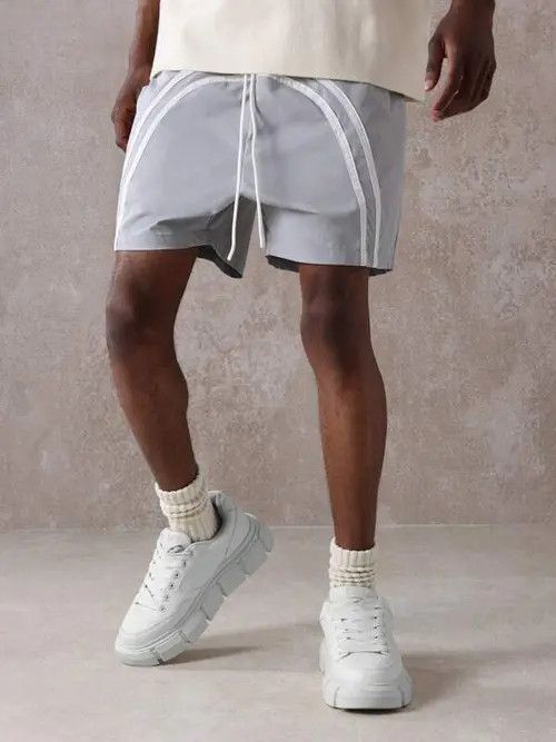 Jean × Vintage Nylon DRIP Y2k Shorts drill Size US 34 / EU 50 - 1 Thumbnail