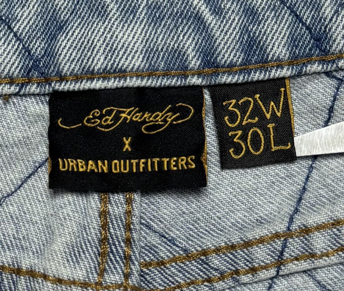 Ed Hardy Ed Hardy X Urban Outfitters Distressed Denim Wide Leg Pants Size US 32 / EU 48 - 11 Thumbnail