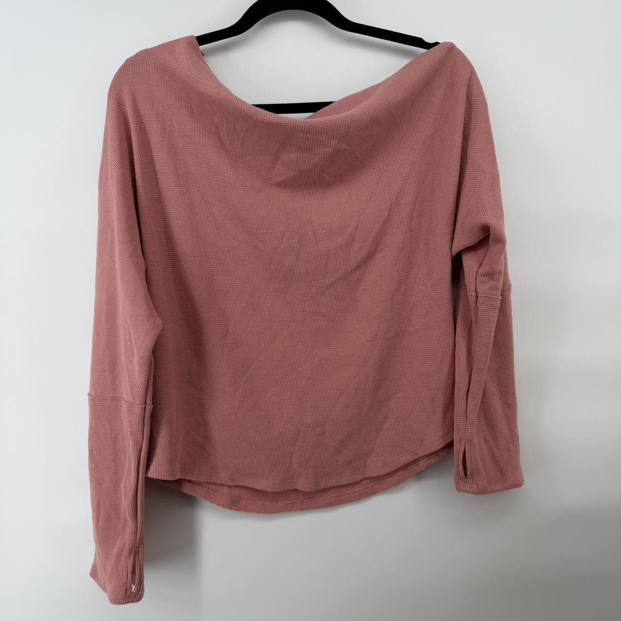Free People Free People We the Free Fuji Thermal pink long sleeve top Size XL / US 12-14 / IT 48-50 - 2 Thumbnail