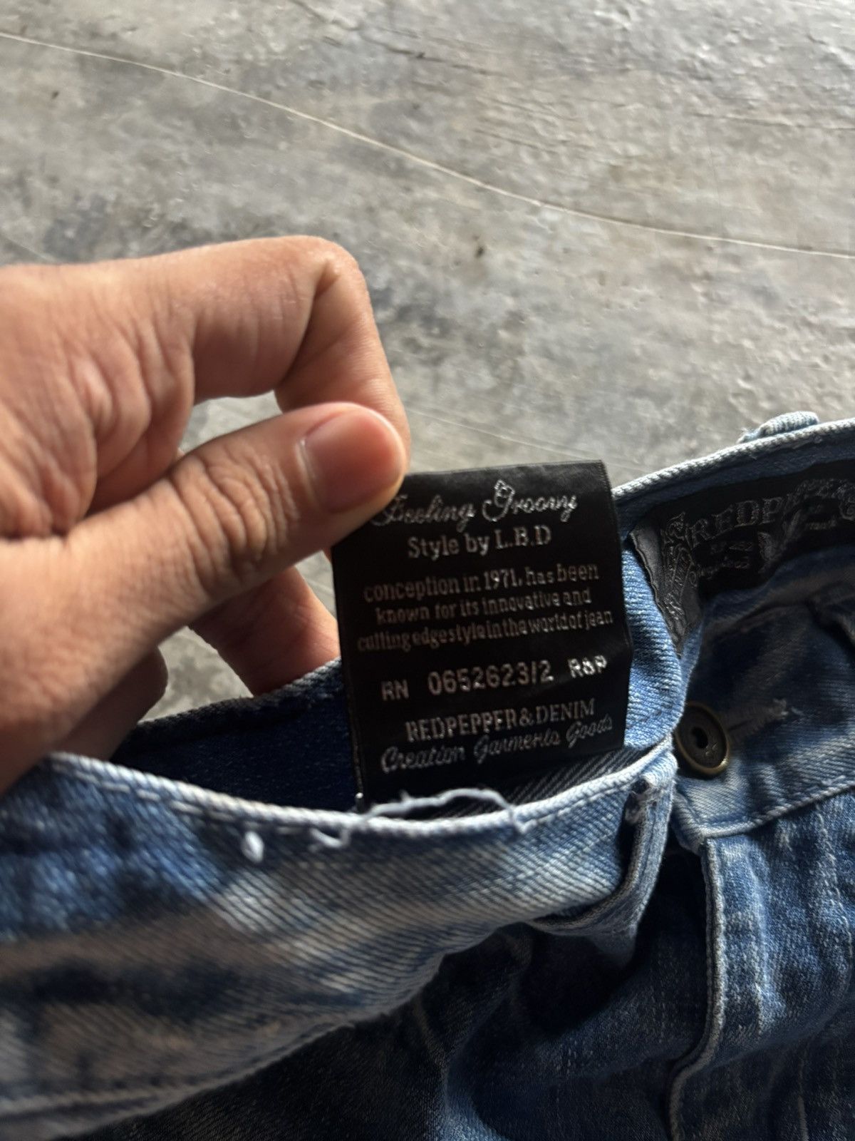 If Six Was Nine RED PEPPER JAPANESE DENIM DISTRESSED WASHED REPAIRED PUNK Size US 30 / EU 46 - 7 Thumbnail