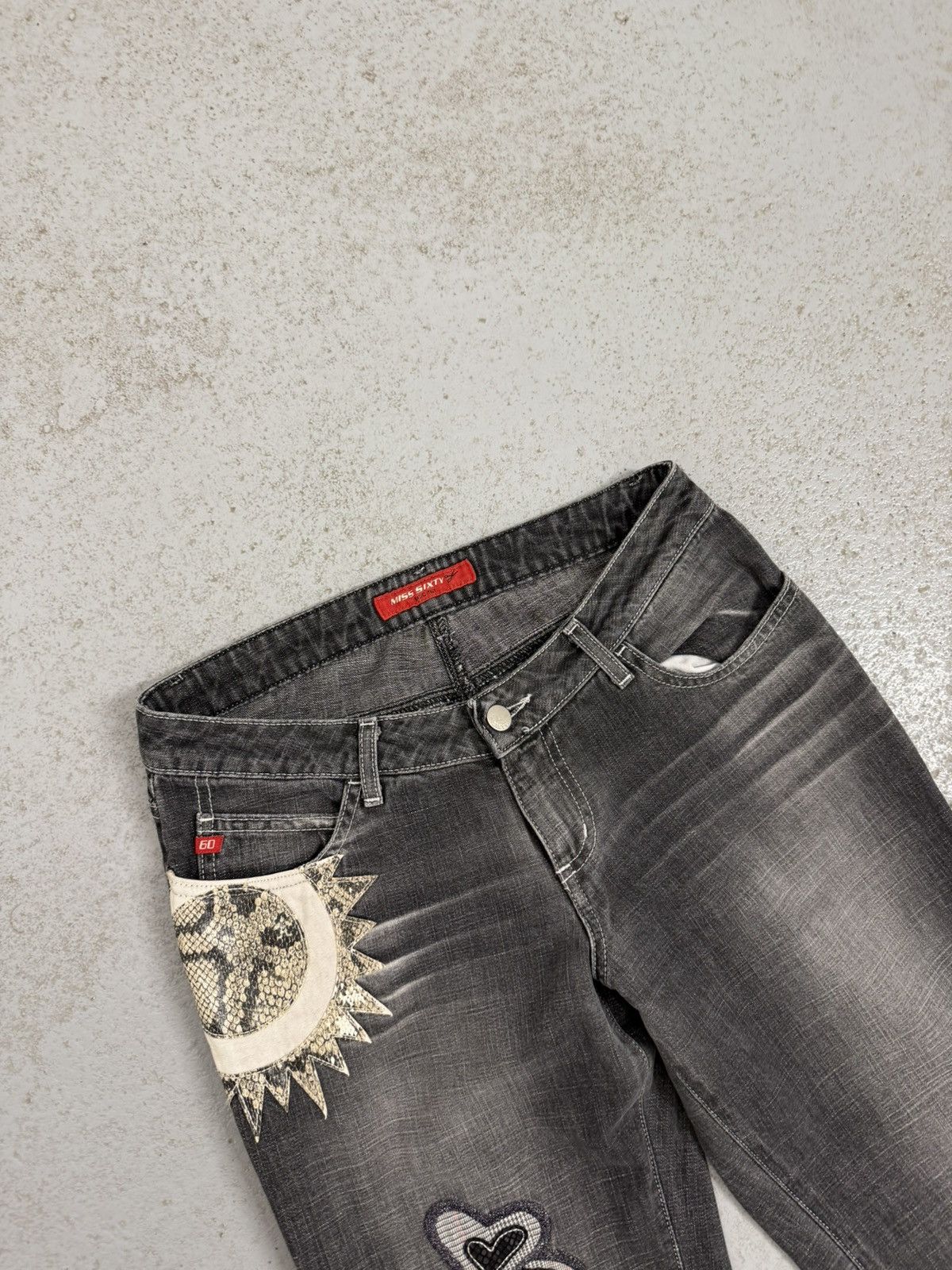 Miss Sixty Miss Sixty Flared Low Rise Jeans Size 29" - 5 Thumbnail