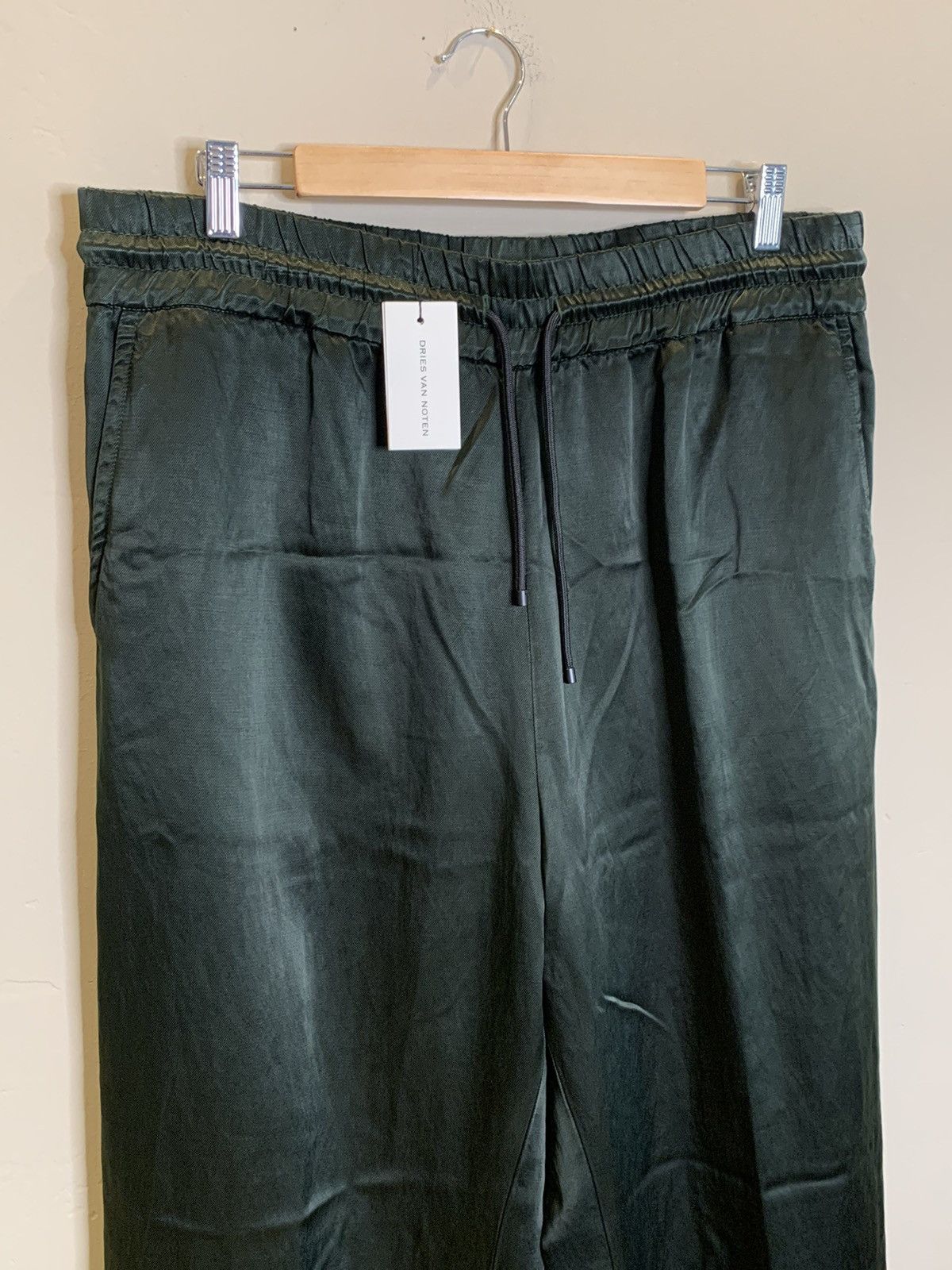 Designer × Dries Van Noten *RARE* New Dries Van Noten Cupro Silk Casual Lounge Pants Size US 36 / EU 52 - 3 Thumbnail