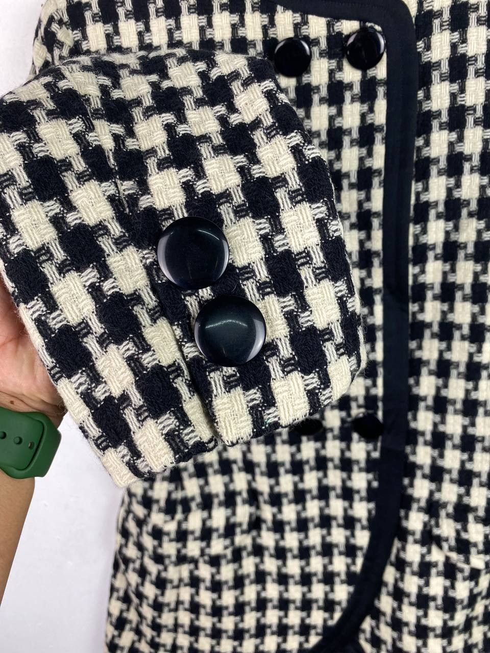 Designer italian designer wool checkered jacket nice design Size M / US 6-8 / IT 42-44 - 4 Thumbnail