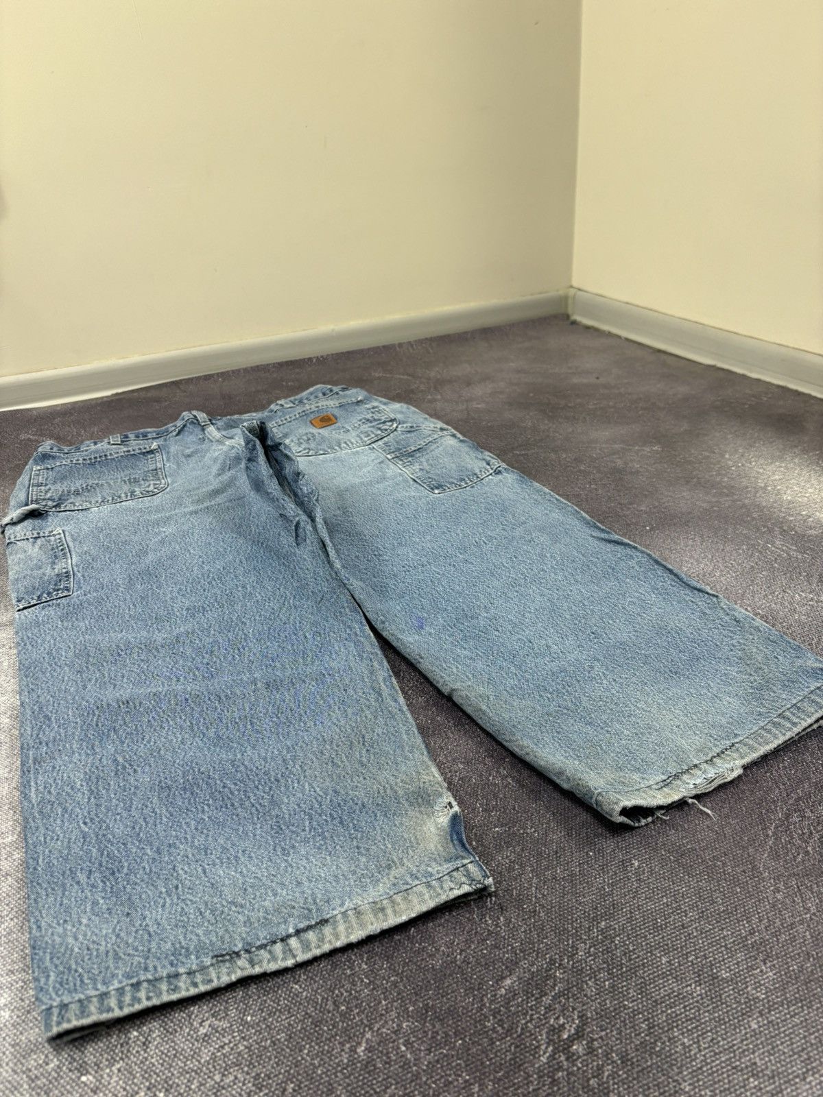 Carhartt Vintage 90s Carhartt Denim Dungaree Fit Hype Baggy Jeans Size US 40 / EU 56 - 4 Thumbnail