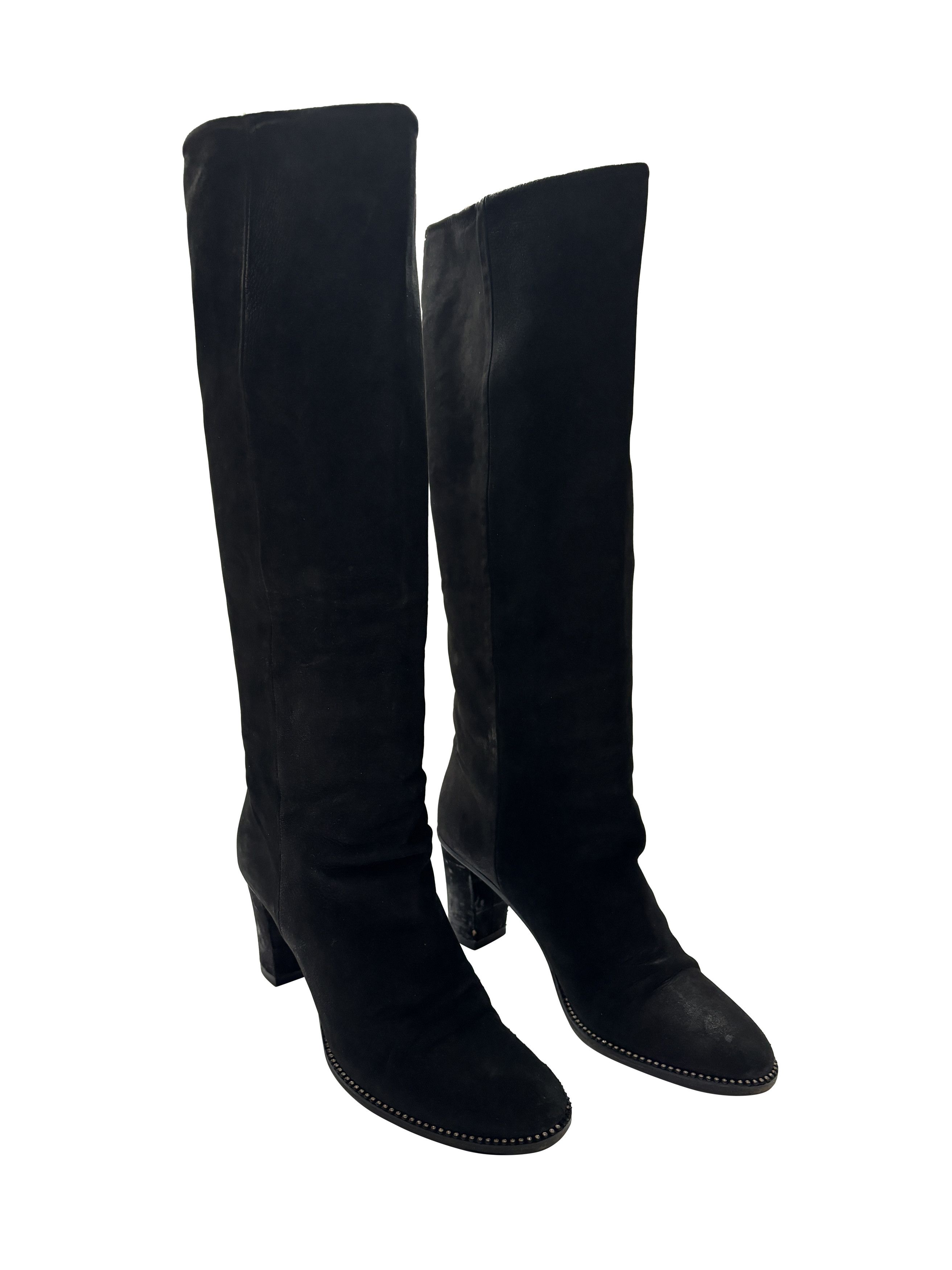 Maison Margiela ⚡️QUICK SALE⚡️Maison Margiela High Leather/Suede Black Boots Size US 8 / IT 38 - 1 Thumbnail
