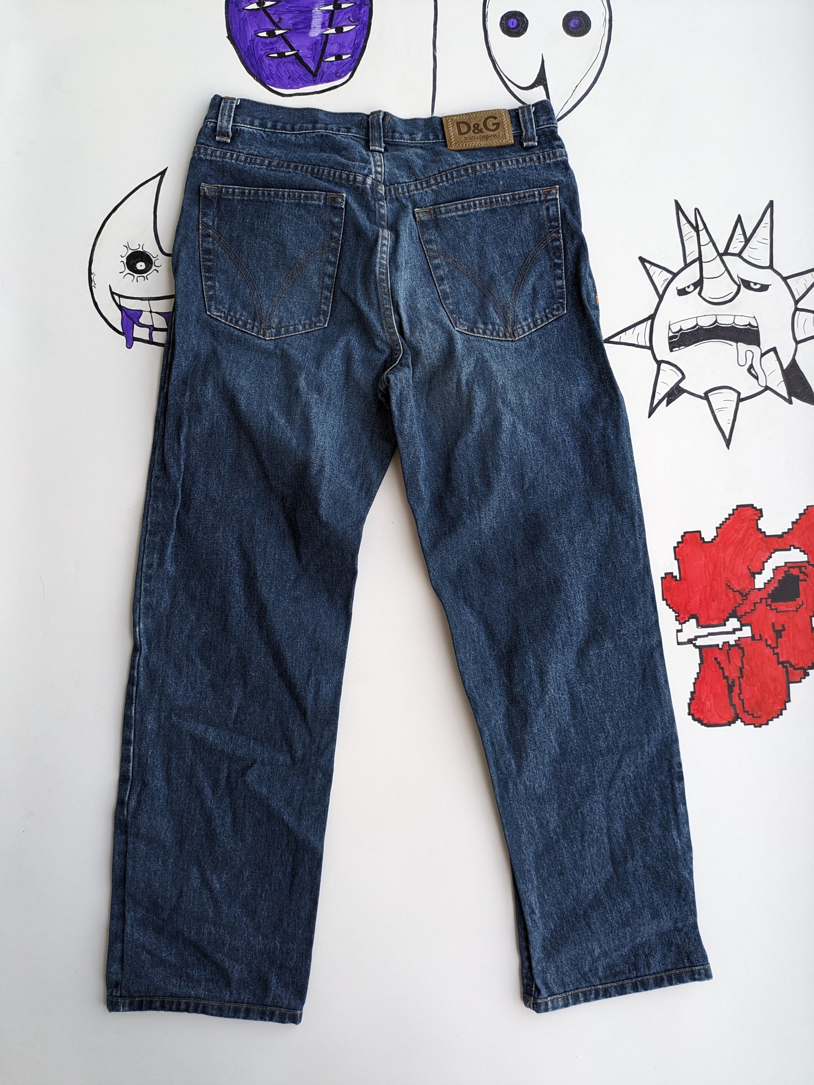 Dolce & Gabbana × Vintage Vintage D&G straight leg wide denim pants Size US 30 / EU 46 - 4 Thumbnail