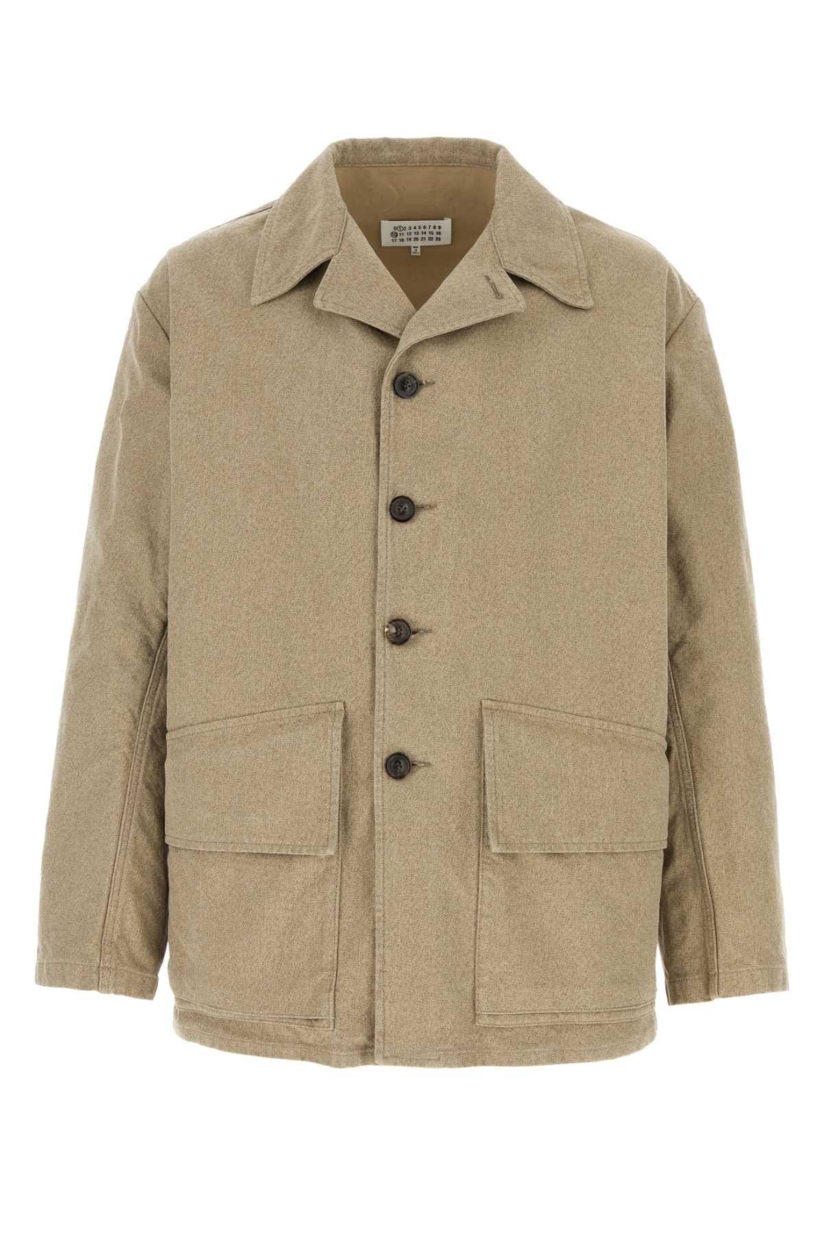 Maison Margiela Melange Cappuccino Cotton Blazer Size US S / EU 44-46 / 1 - 1 Thumbnail