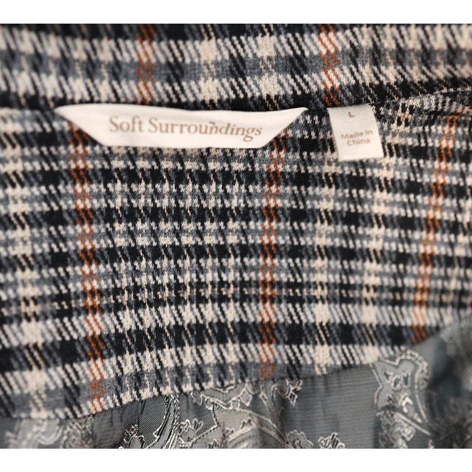 Soft Surroundings SOFT SURROUNDINGS Houndstooth Plaid St James Blazer Size L Size L / US 10 / IT 46 - 5 Thumbnail