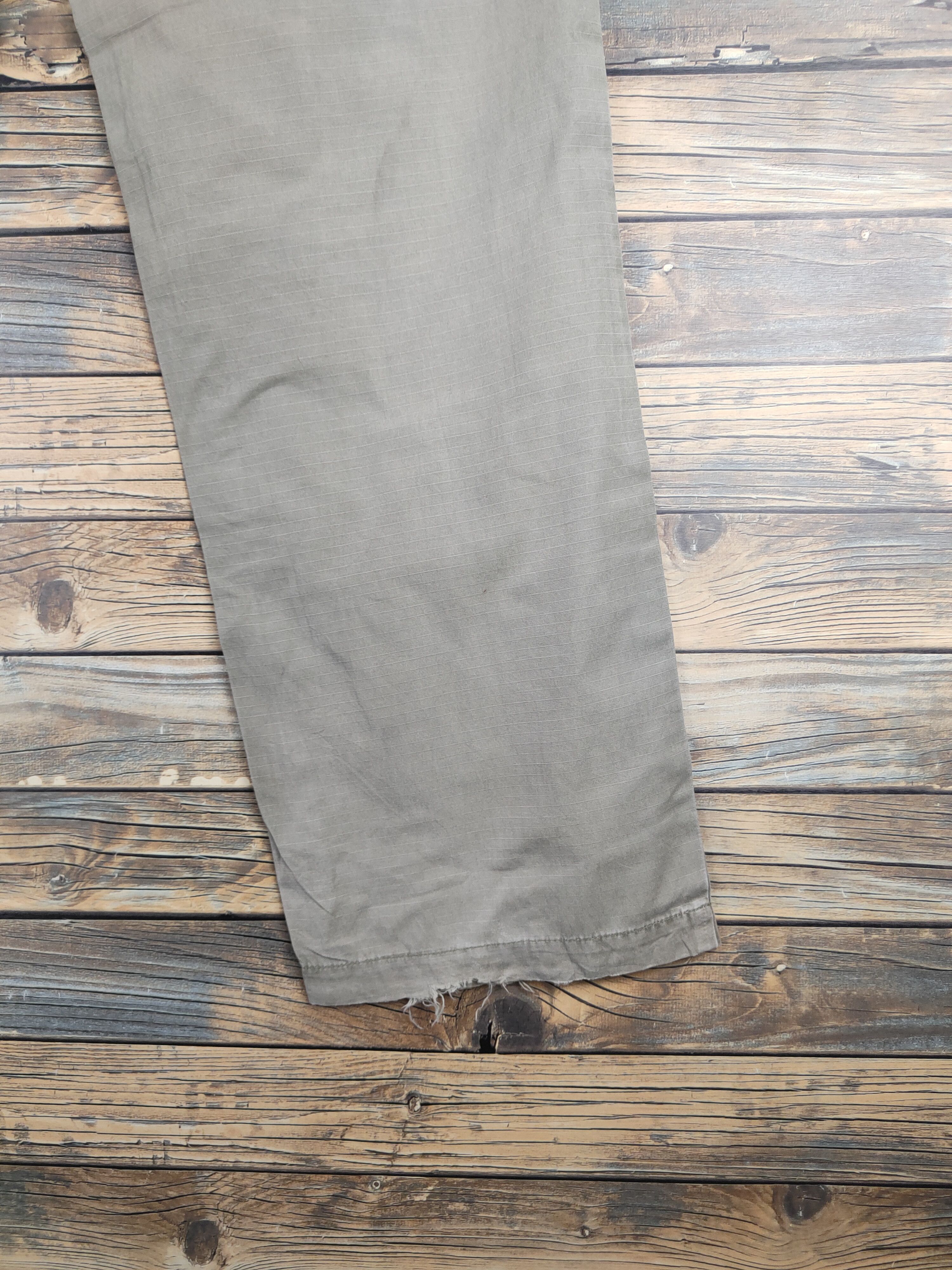 Japanese Brand DL Back Number Olive Faded Multipocket Cargo Pants #46-227T Size US 34 / EU 50 - 13 Thumbnail