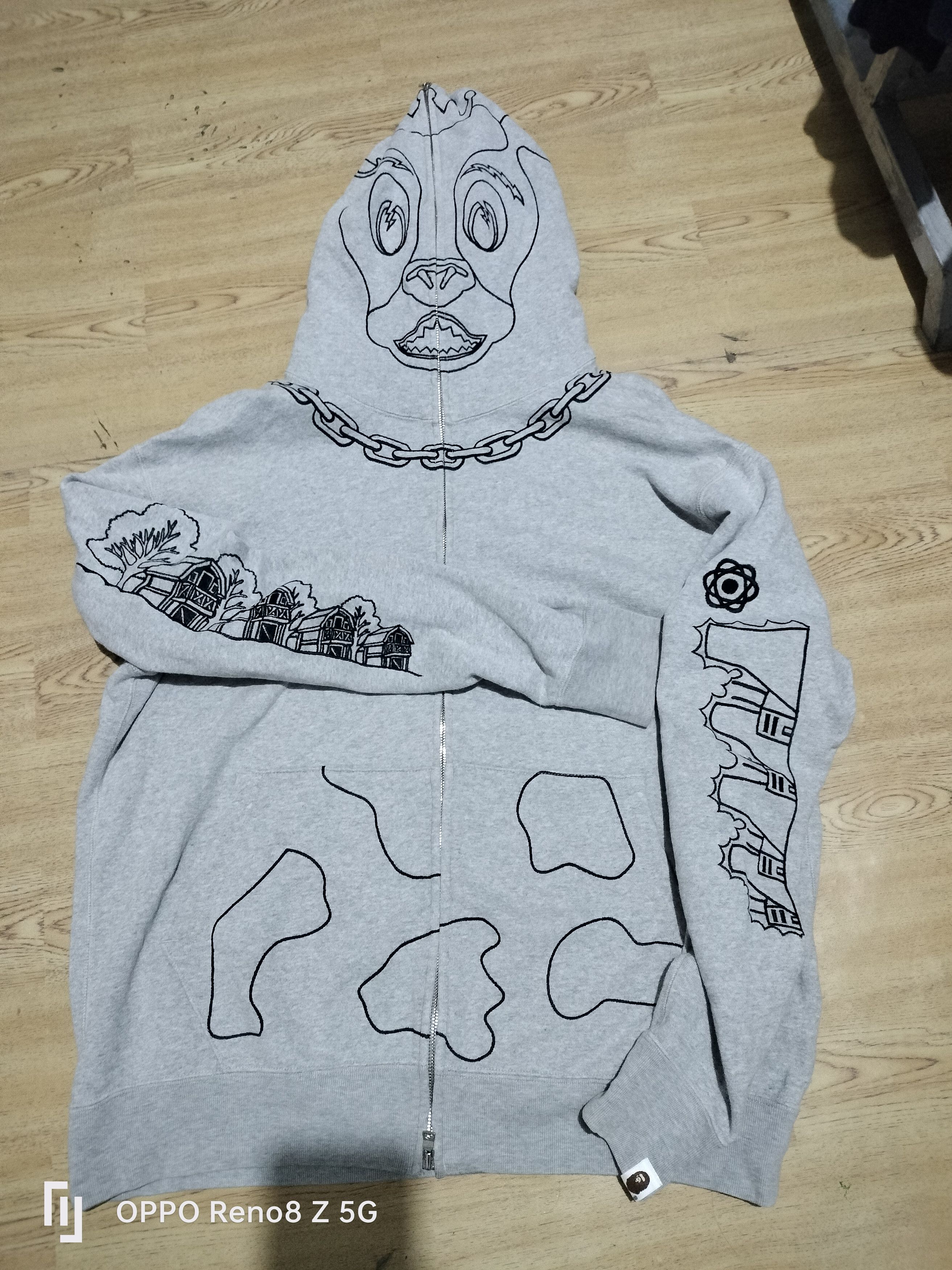 Bape Holstein Cow Full zip Hoodie Size US L / EU 52-54 / 3 - 1 Thumbnail