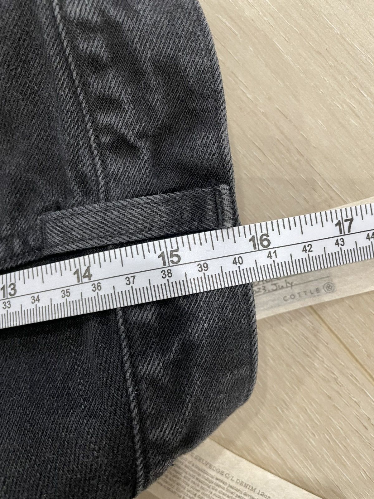 cottle Cottle C.T.L Straight Denim Jeans 12oz Asagi Black - Size 1 Size US 28 / EU 44 - 13 Thumbnail