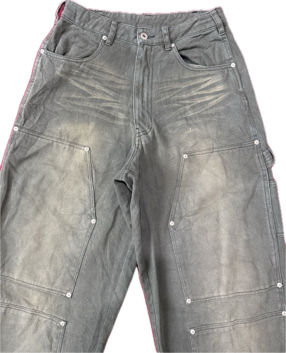 Wish Me Luck Baggy Style Japanese Brand Wish Forever Pants Double Knee Size US 29 - 6 Thumbnail