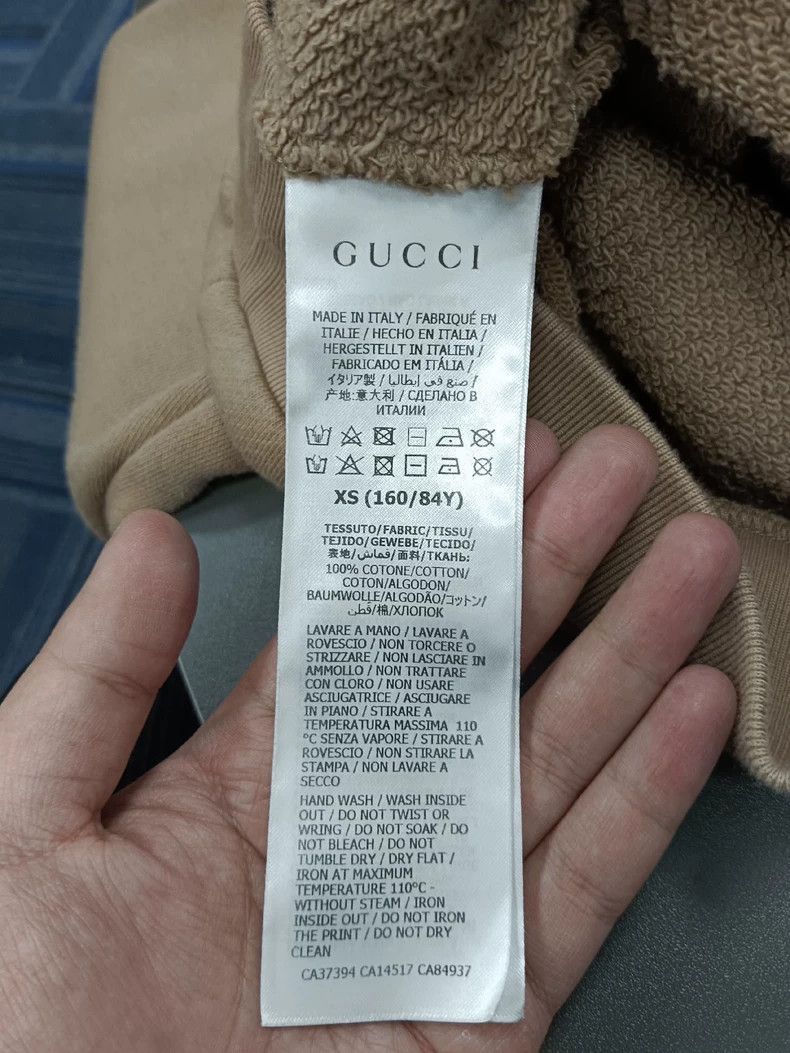 Gucci Gucci Tnf co-branded letter printed hooded sweatshirt 2504- Size US XS / EU 42 / 0 - 4 Thumbnail