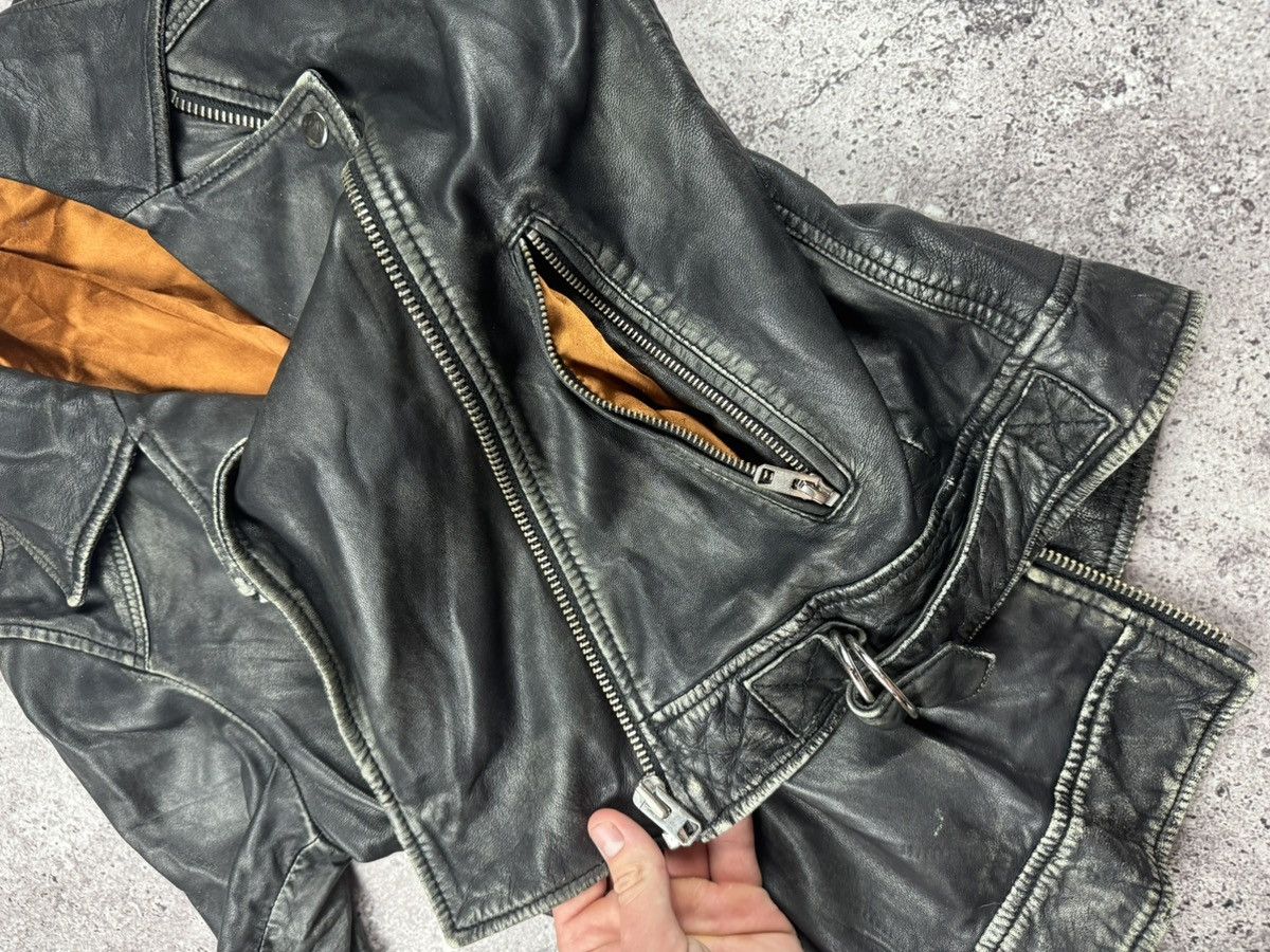 Hysteric Glamour Vintage y2k distressed leather opium avant garde jacket Size M / US 6-8 / IT 42-44 - 9 Thumbnail