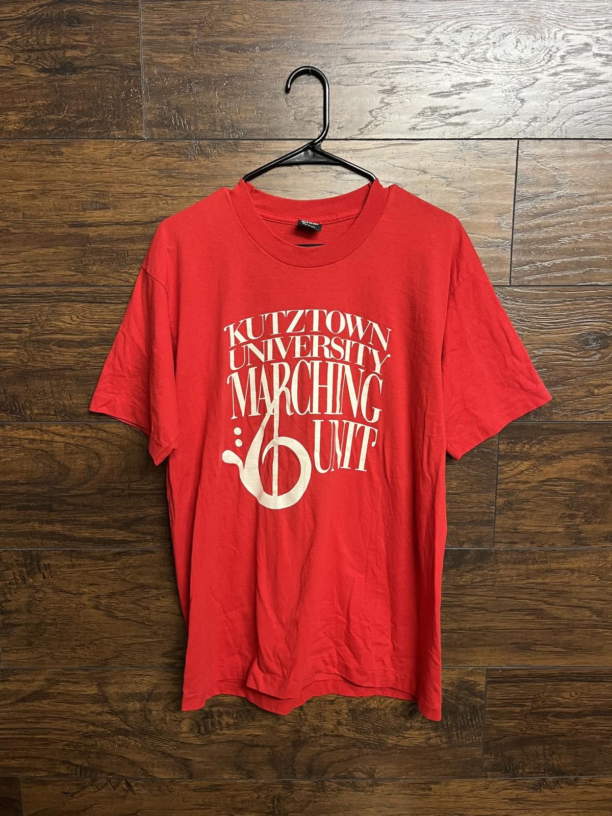 Fruit Of The Loom VTG Kutztown University Marching Unit T-shirt KUMU Tee - L Size US L / EU 52-54 / 3 - 1 Thumbnail