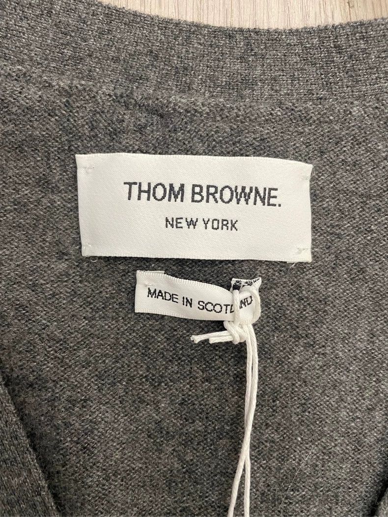 Thom Browne Thom Browne Dark grey cashmere sweater Size XS / US 0-2 / IT 36-38 - 6 Thumbnail