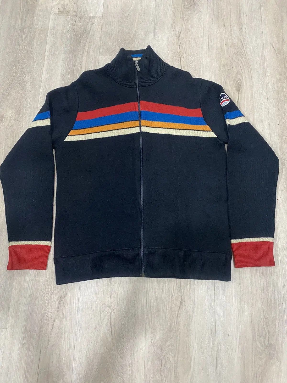 FCUK × French Connection × Vintage fcuk sweatshirt knitting stripe multicolour block style Size US M / EU 48-50 / 2 - 1 Thumbnail