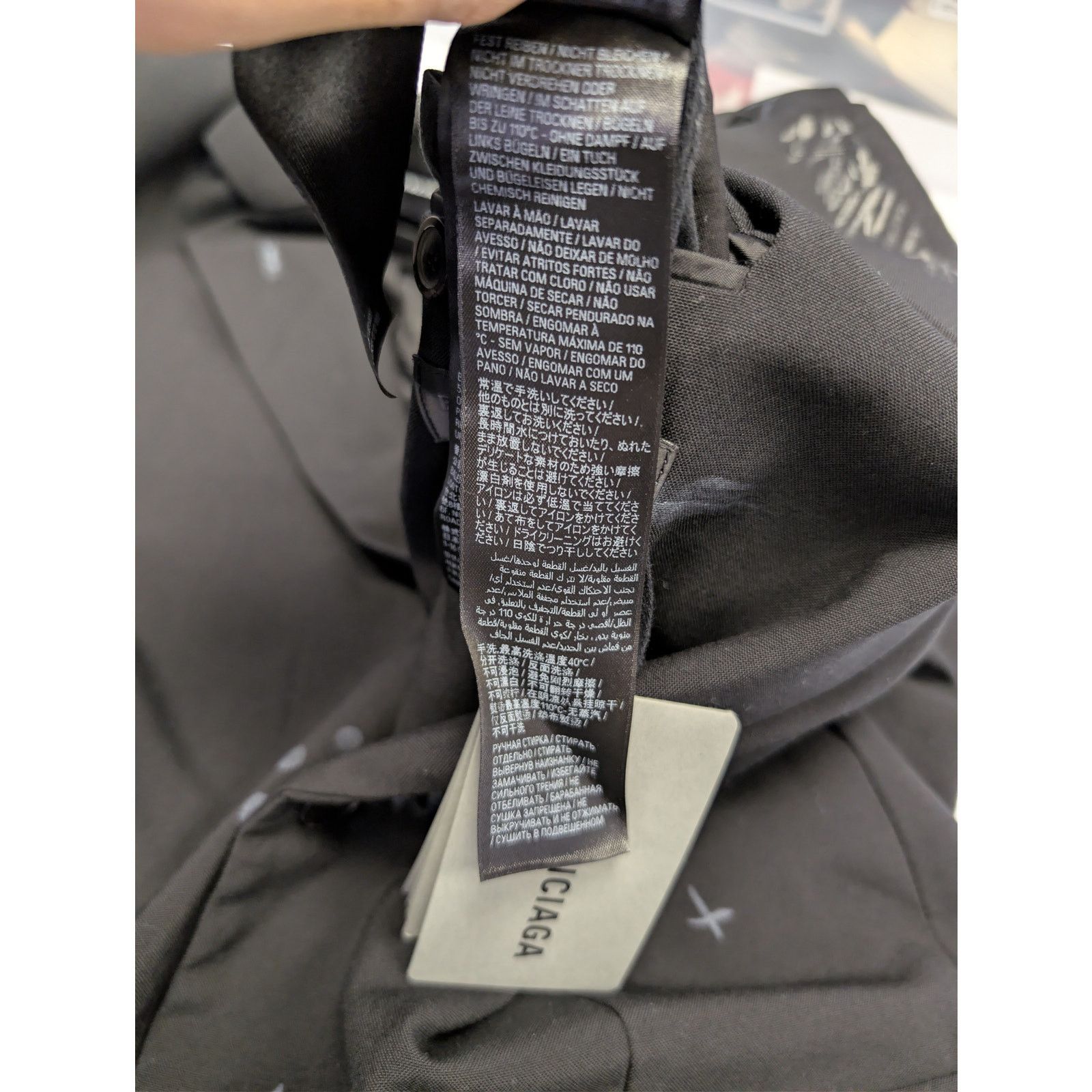 Balenciaga o1rshd1 Fluid Wool Barathea Skater Tailored Jacket in Black Size US L / EU 52-54 / 3 - 16 Thumbnail