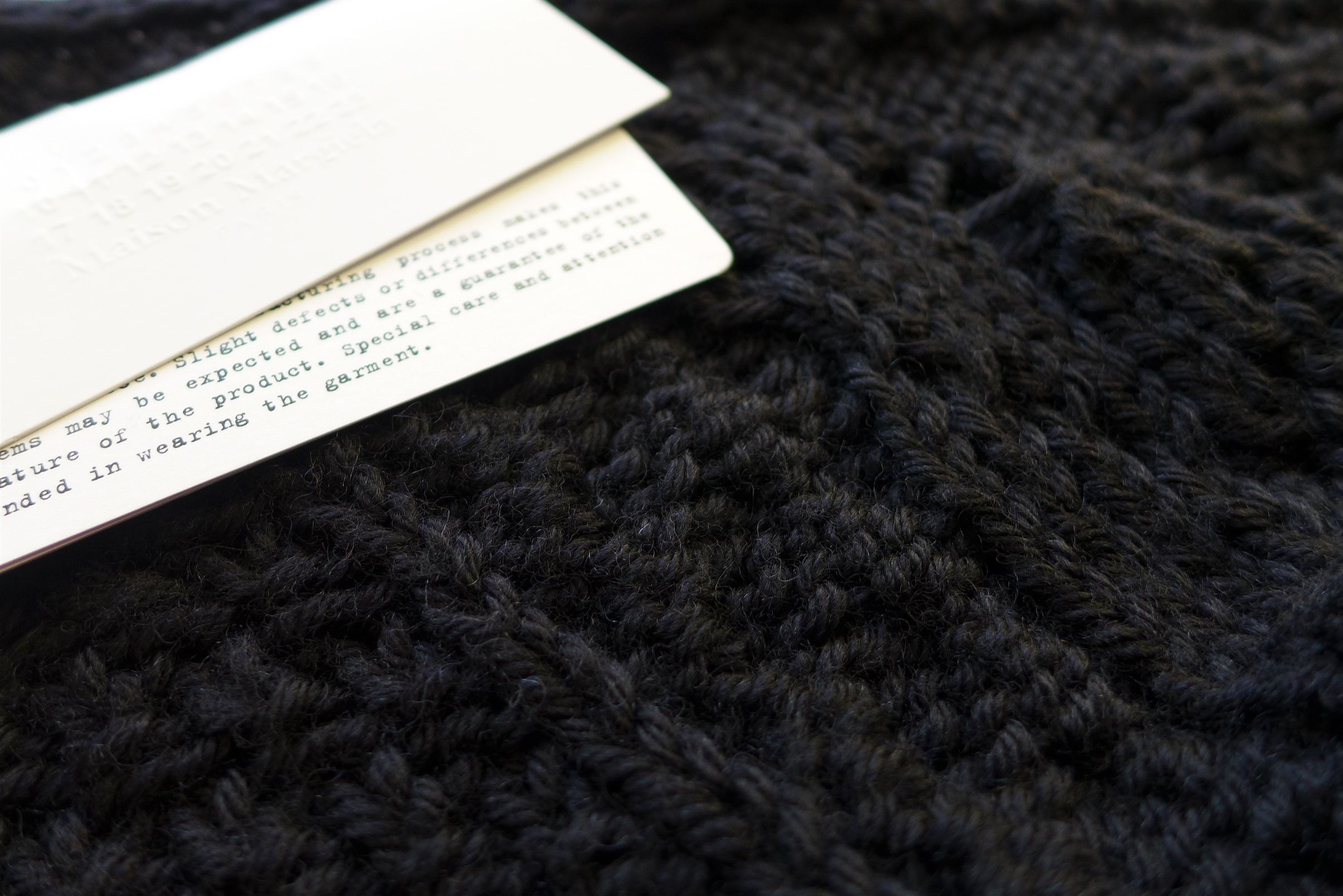 Maison Margiela Margiela Distressed Cable Knit Sweater - Navy Wool Size US M / EU 48-50 / 2 - 6 Thumbnail