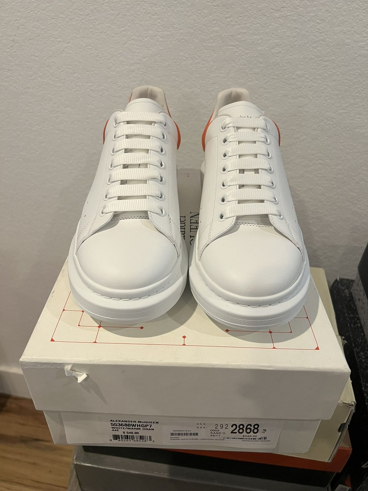 Alexander McQueen Alexander McQueen Oversized Orange White Size US 11 / EU 44 - 3 Thumbnail