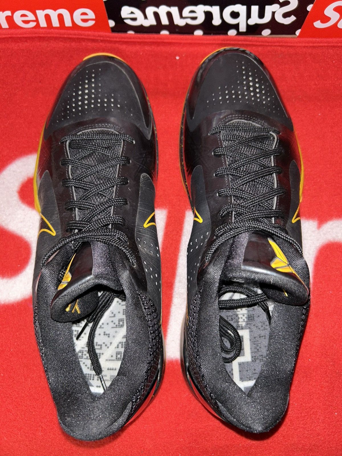 Nike Nike Zoom Kobe 5 ID Black Yellow 411773-900 12 NEW nikeID Size US 12 / EU 45 - 4 Thumbnail