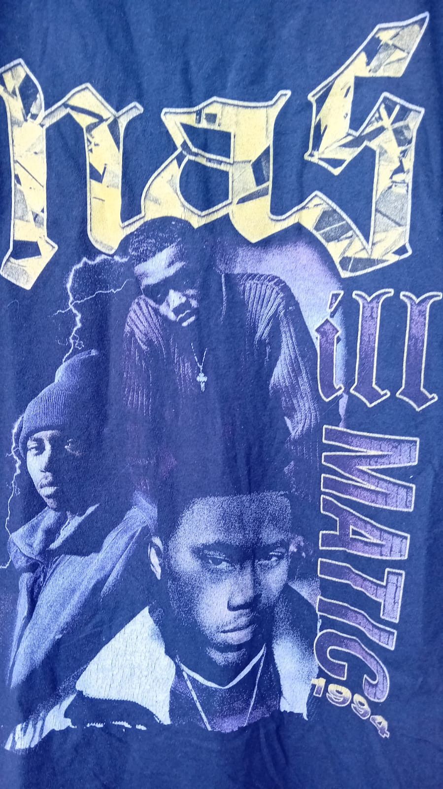 Nas × Rap Tees Nas Illmatic The Thread Shop 2018 Rap t-shirt sz M Size US M / EU 48-50 / 2 - 3 Thumbnail