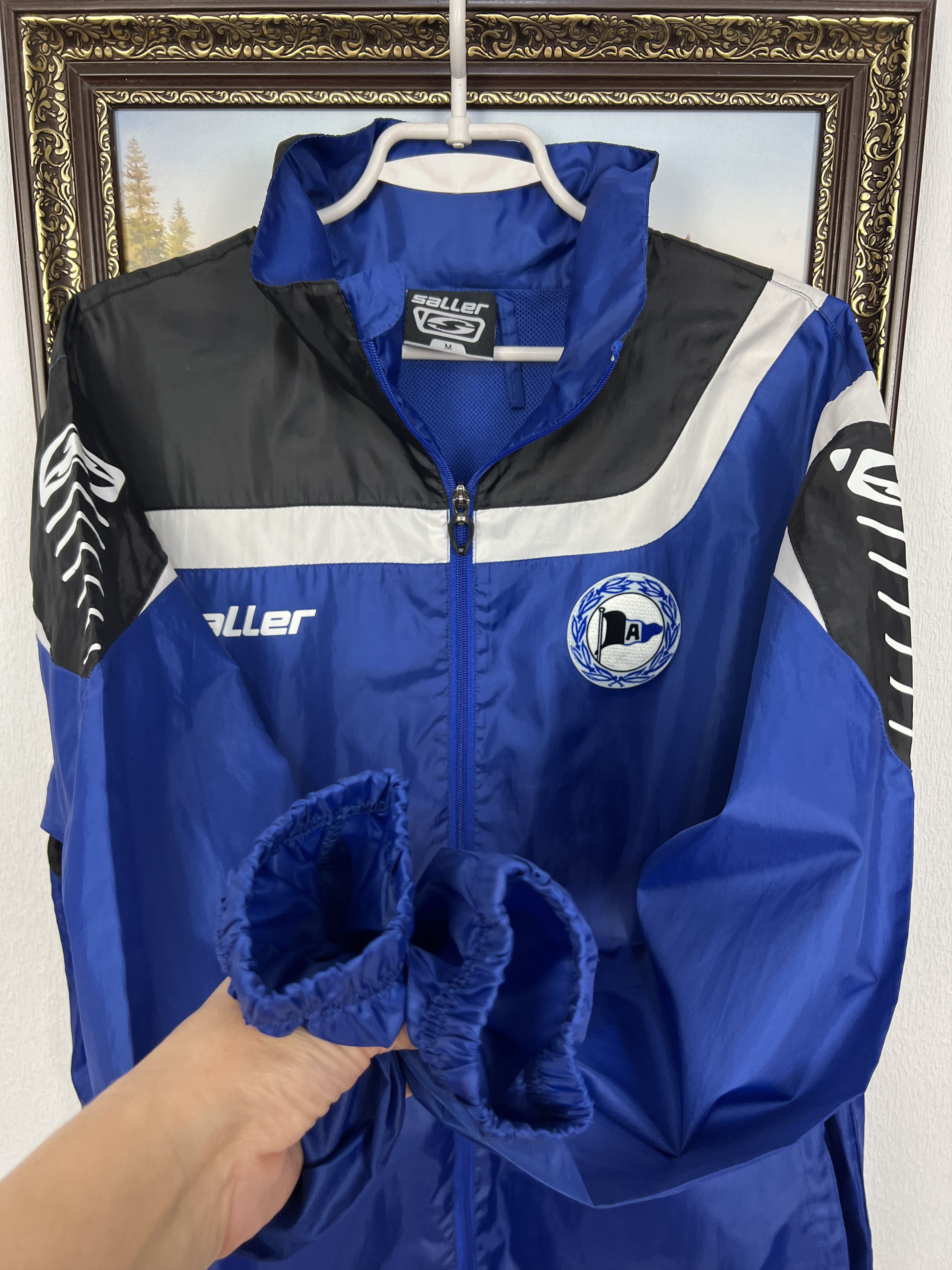 Vintage Vintage Saller Arminia Bielefeld Football Jacket Soccer Size US M / EU 48-50 / 2 - 7 Thumbnail