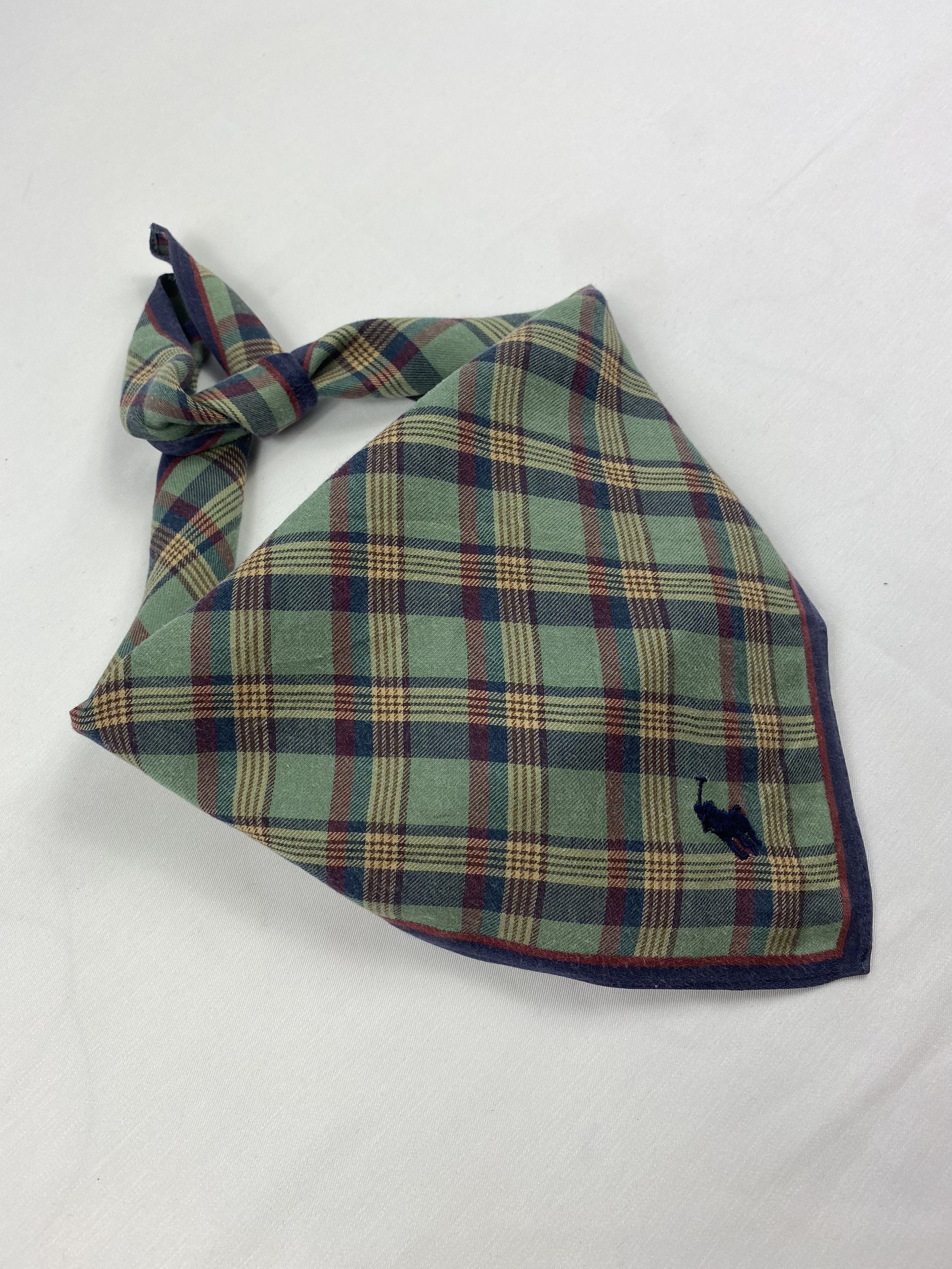 Polo Ralph Lauren × Ralph Lauren × Vintage Polo Ralph Lauren Handkerchief / Bandana / Neckerchief Size ONE SIZE - 1 Thumbnail