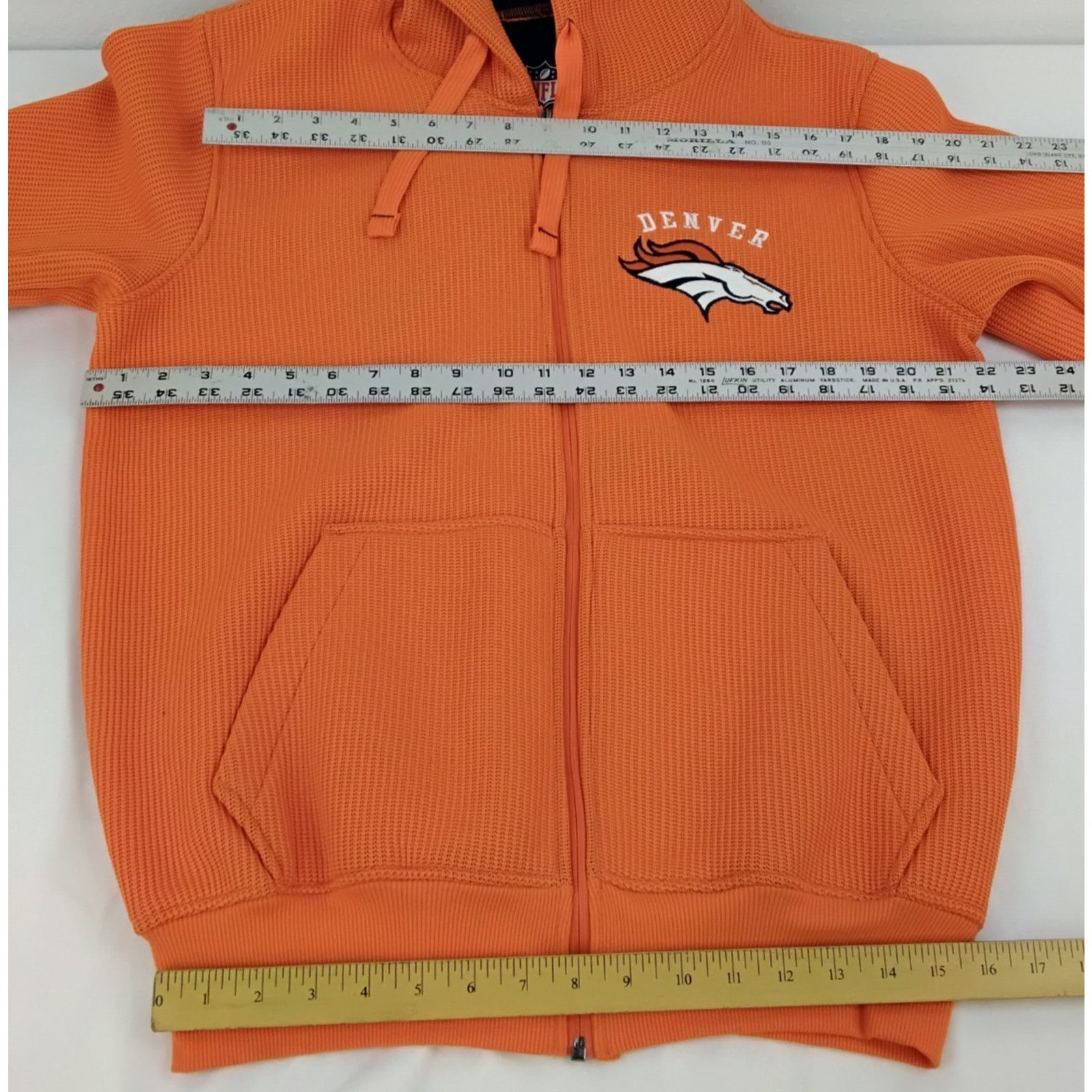 NFL NFL Denver Broncos Hoodie Men's Small Orange Full Zip Size US S / EU 44-46 / 1 - 9 Thumbnail
