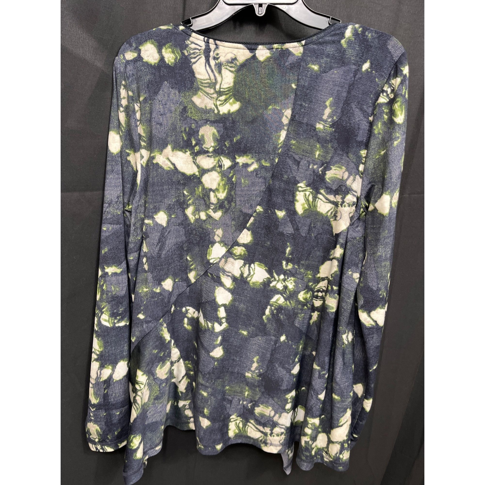 Other SimplyVera Vera Wang Womens Tie Dye Asymmetric Hem Long Slee Size L / US 10 / IT 46 - 2 Thumbnail
