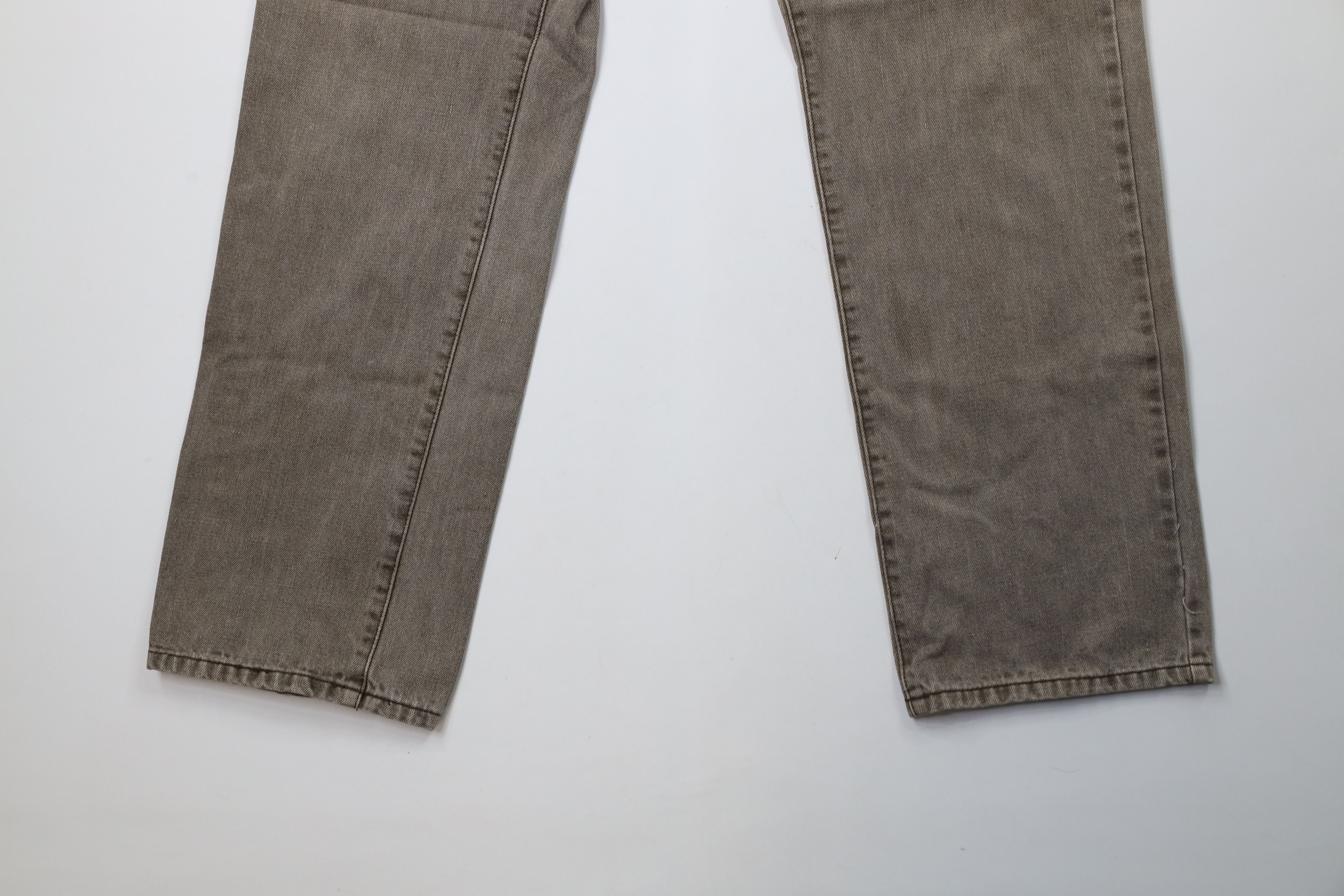 Vintage Vintage 90s Y2K Streetwear Straight Leg Denim Jeans Brown Size US 34 / EU 50 - 4 Thumbnail