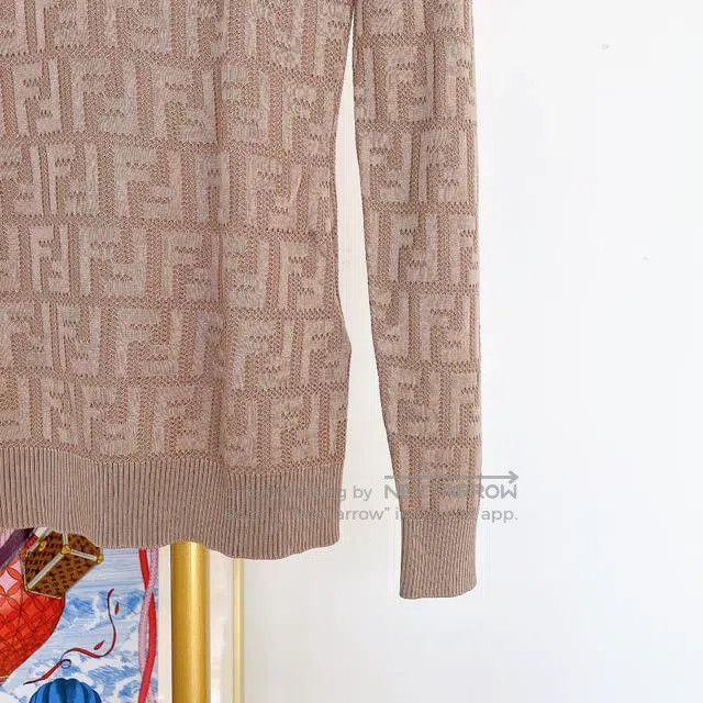 Fendi Fendi Monogrammed Printed Knit Top Size XS / US 0-2 / IT 36-38 - 4 Thumbnail