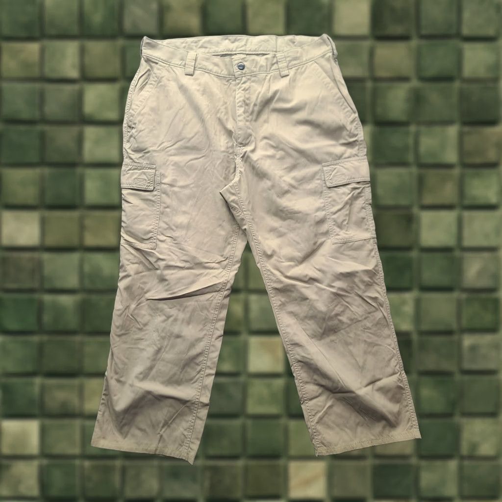 Vintage VINTAGE Duluth Pants Mens 38x30 Cargo Nylon Relaxed Fit Canvas Beige Pockets Logo USA 30 Inseam Straight Size US 38 / EU 54 - 1 Thumbnail