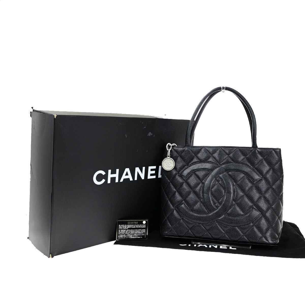 Chanel Chanel Medallion Tote Quilted Caviar Size ONE SIZE - 1 Thumbnail