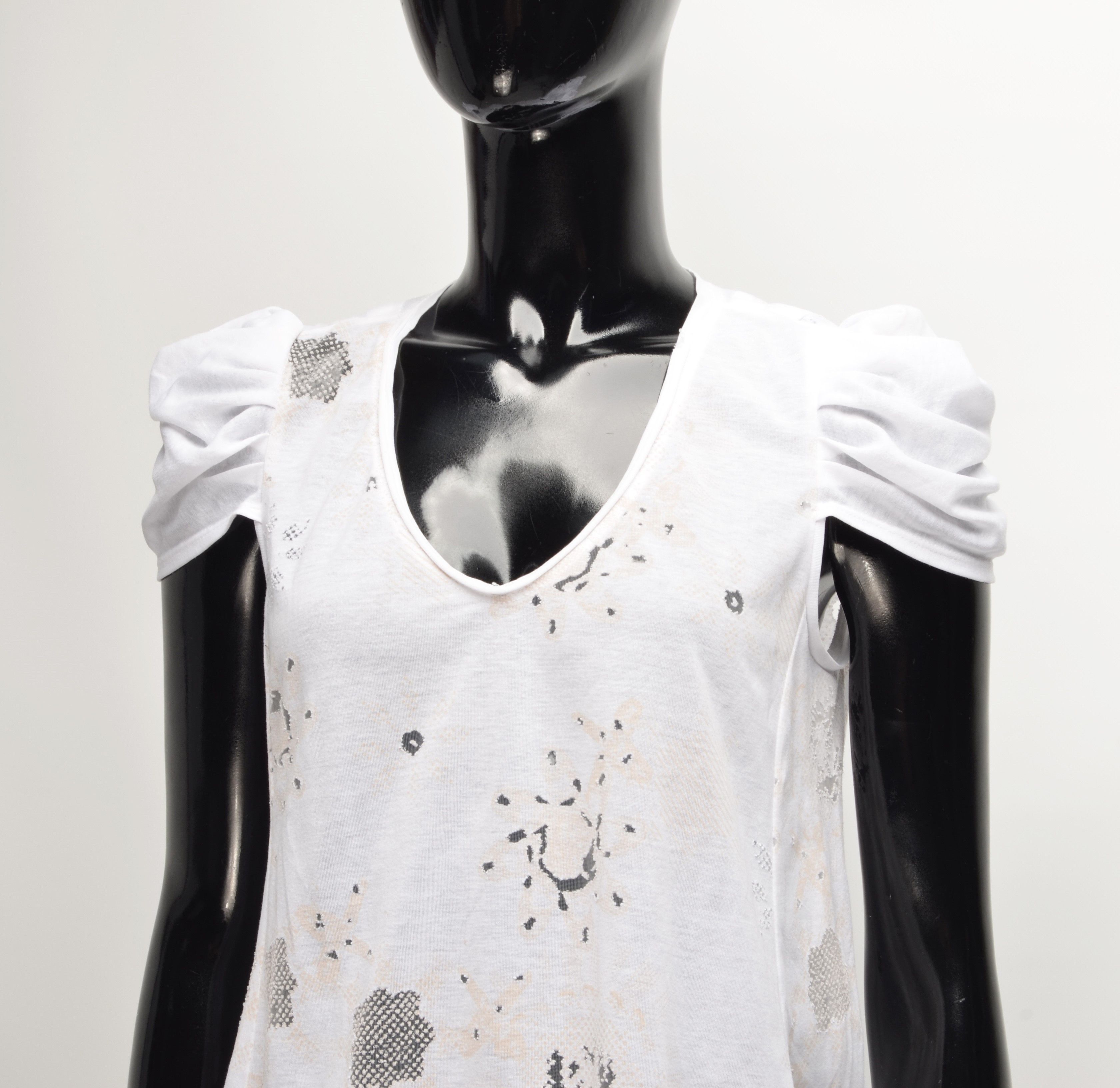 Marithe + Francois Girbaud Marithe Francois Girbaud Y2K Cottage Core Floral Top Tshirt Size S / US 4 / IT 40 - 2 Thumbnail