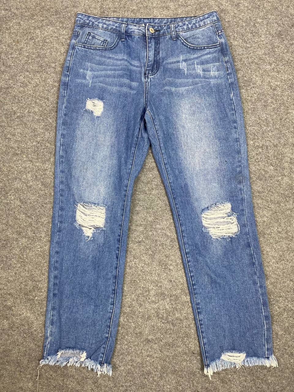 Japanese Brand japanese brand nice distressed design denim Size 33" - 6 Thumbnail