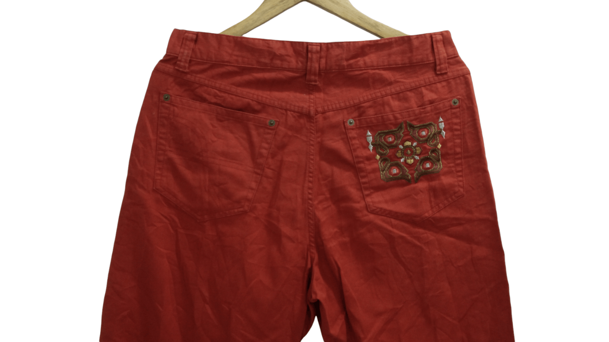 Japanese Brand × Vintage × Yoshiyuki Konishi 🔥🔥Vintage Ficce Yoshiyuki Konishi Embroidery Lined Pants Size US 32 / EU 48 - 20 Thumbnail