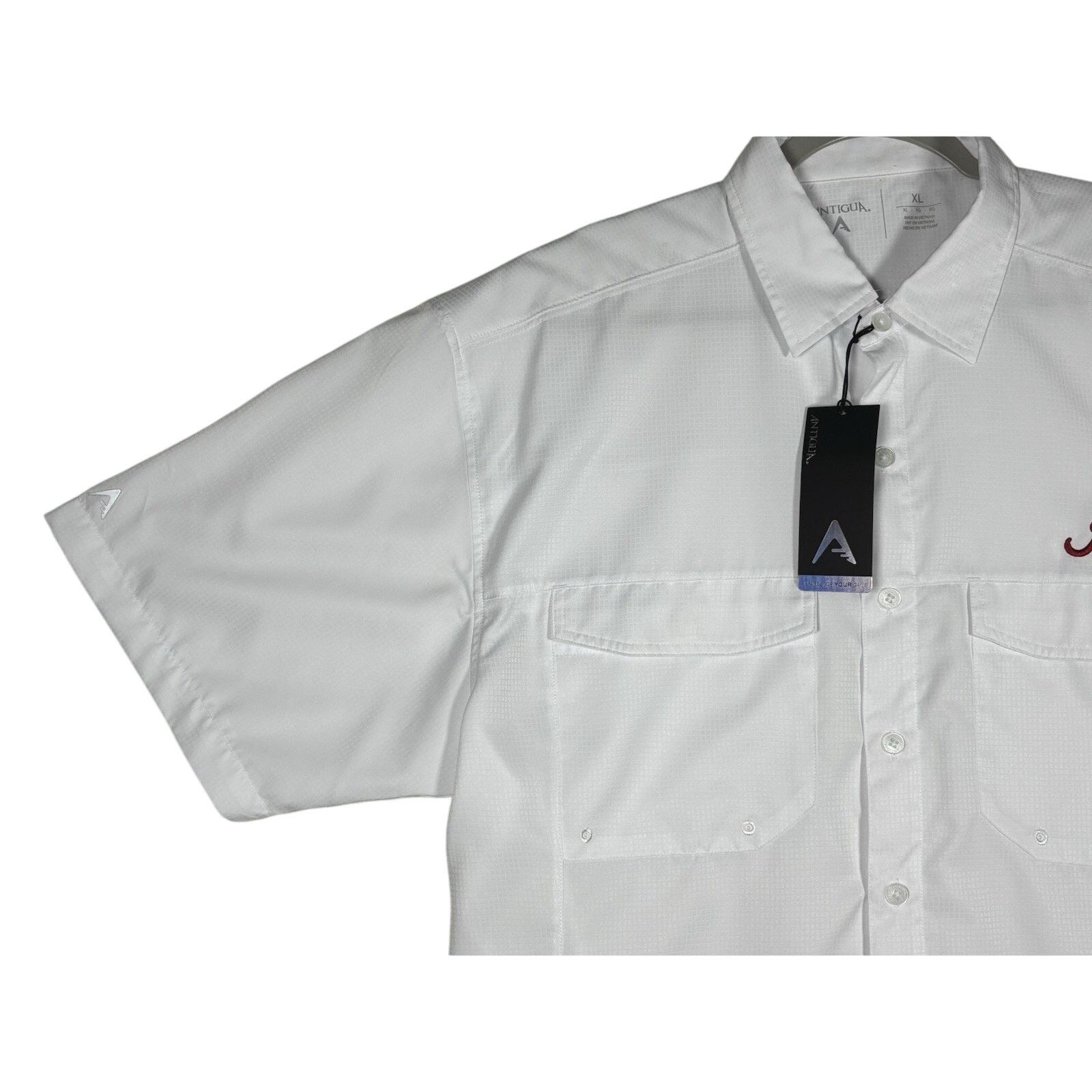 Antigua Antigua Alabama Crimson Tide White XL Button Up Shirt NWT Size US XL / EU 56 / 4 - 8 Thumbnail