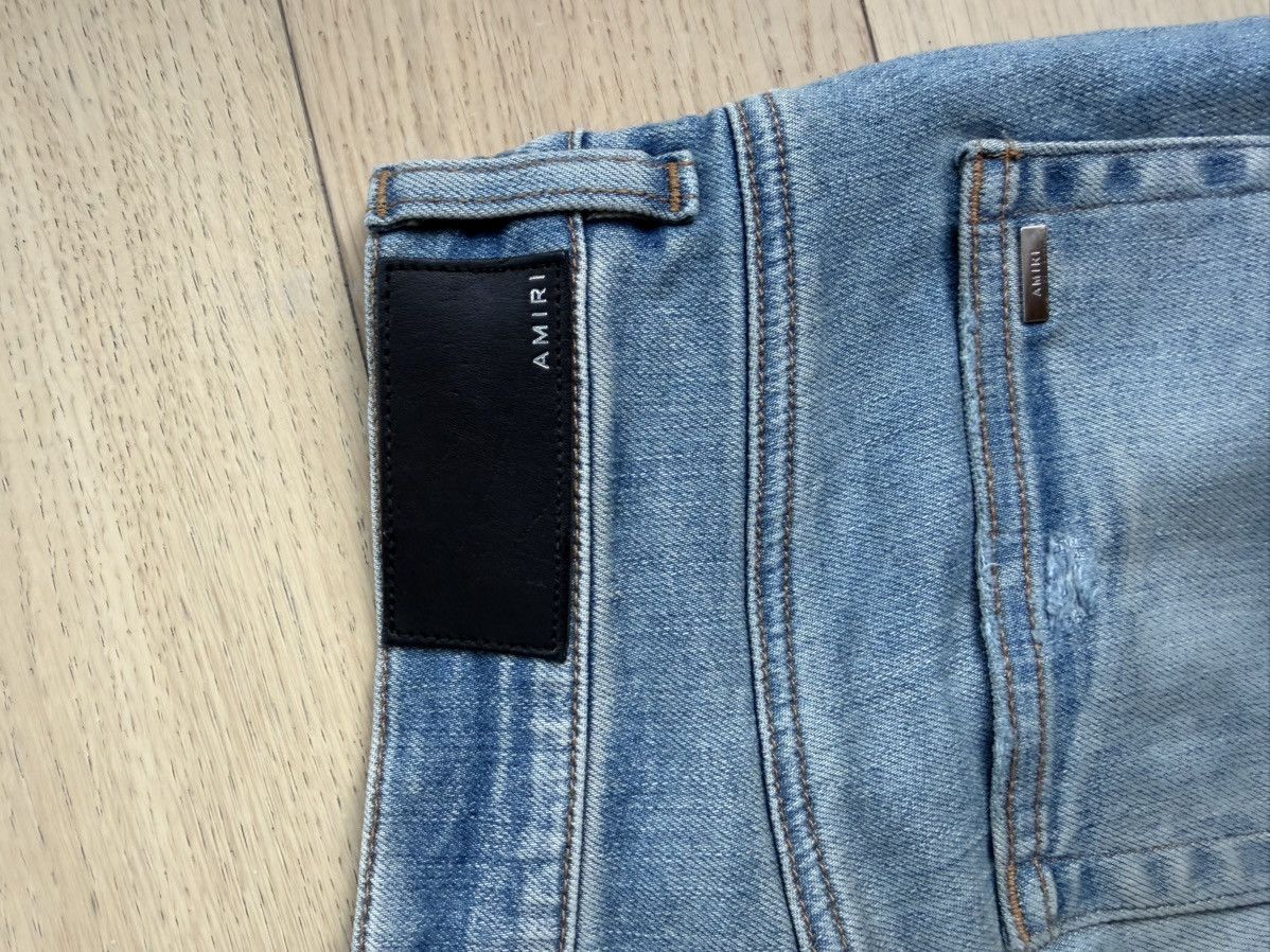 Amiri Amiri Jeans Blue straight distressed jeans size 31 Size US 31 - 9 Thumbnail