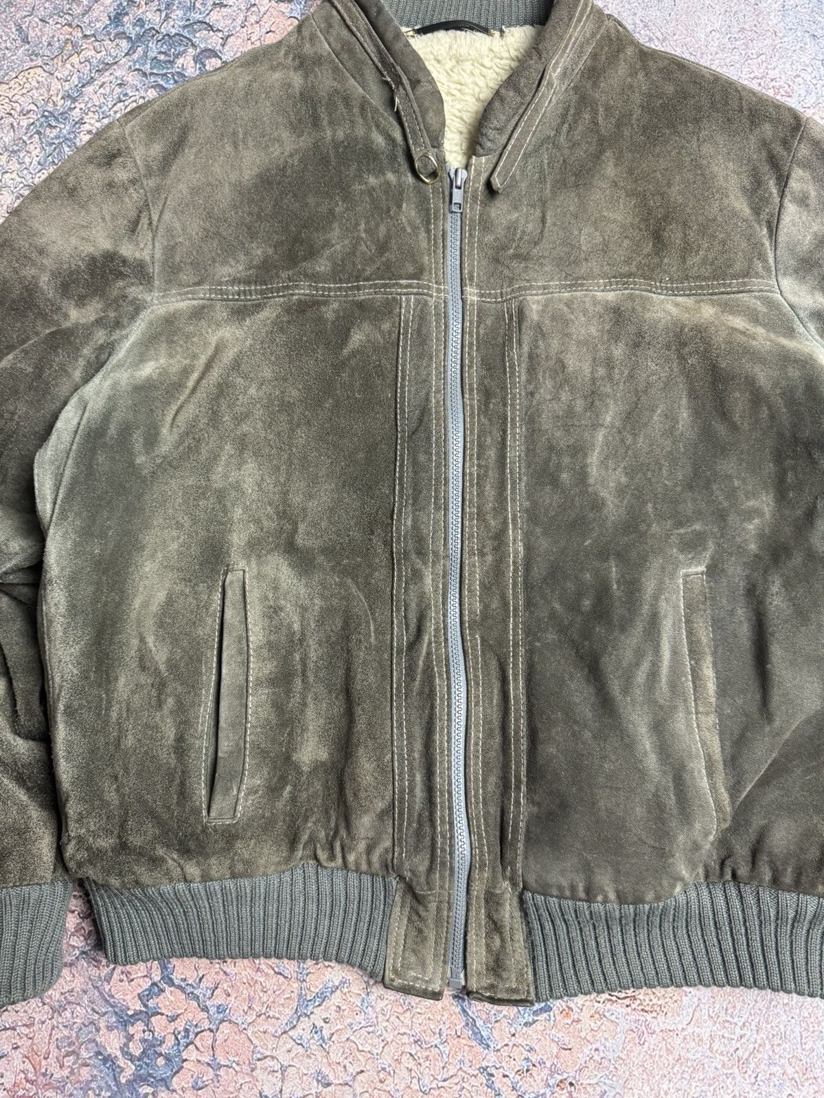 Japanese Brand LEATHER JACKET SUEDE PERFECTO BOMBER STYLE OLD MANY Size US M / EU 48-50 / 2 - 5 Thumbnail