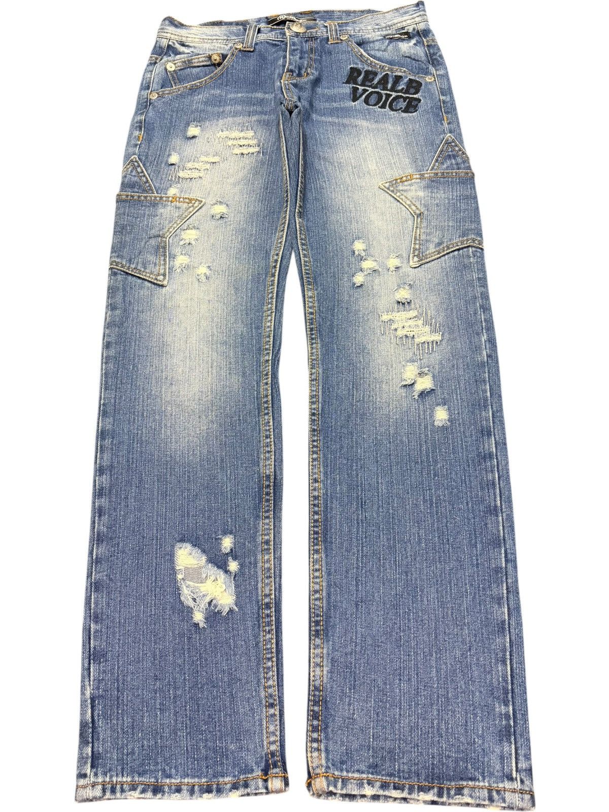 Ksubi Vintage Japanese Brand Cargo Star Distressed Jeans Size 31" - 1 Thumbnail